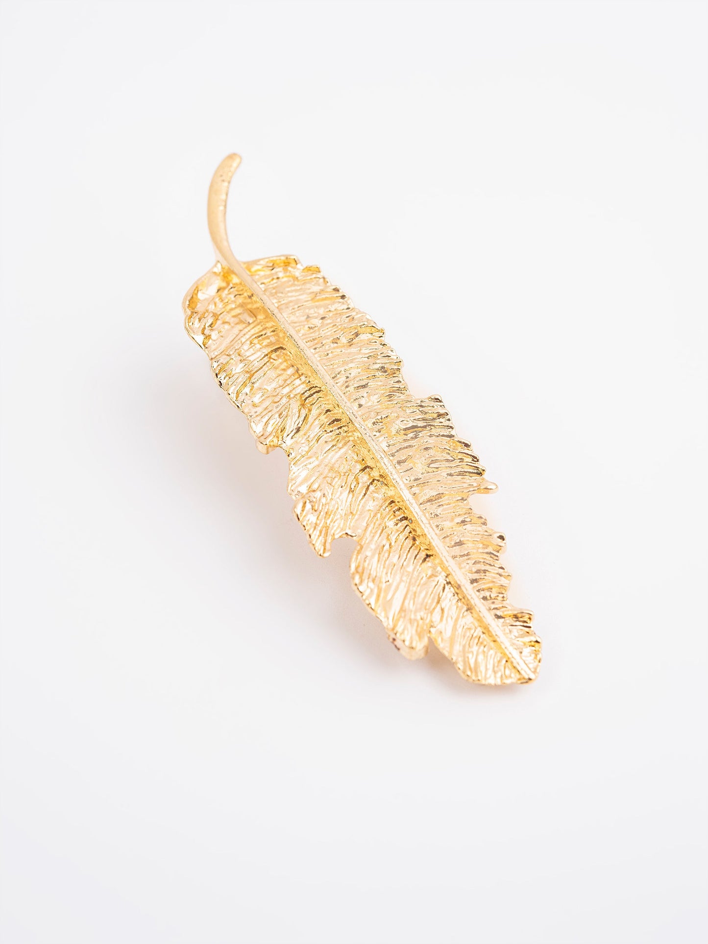 Textured Leaf Hair Clips