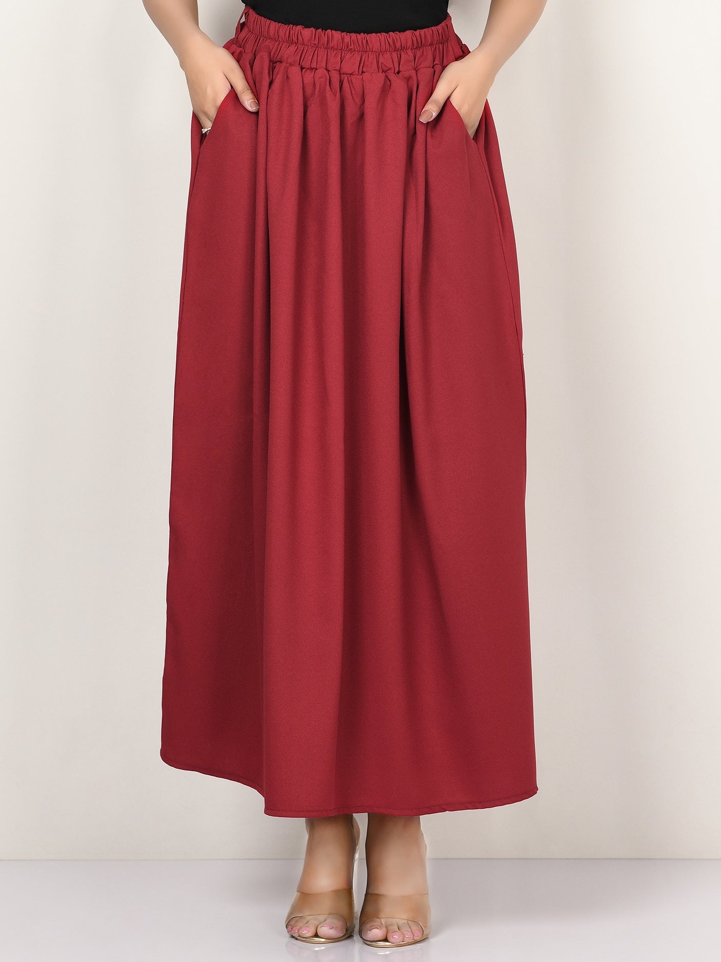 Grip Skirt - Dark Maroon