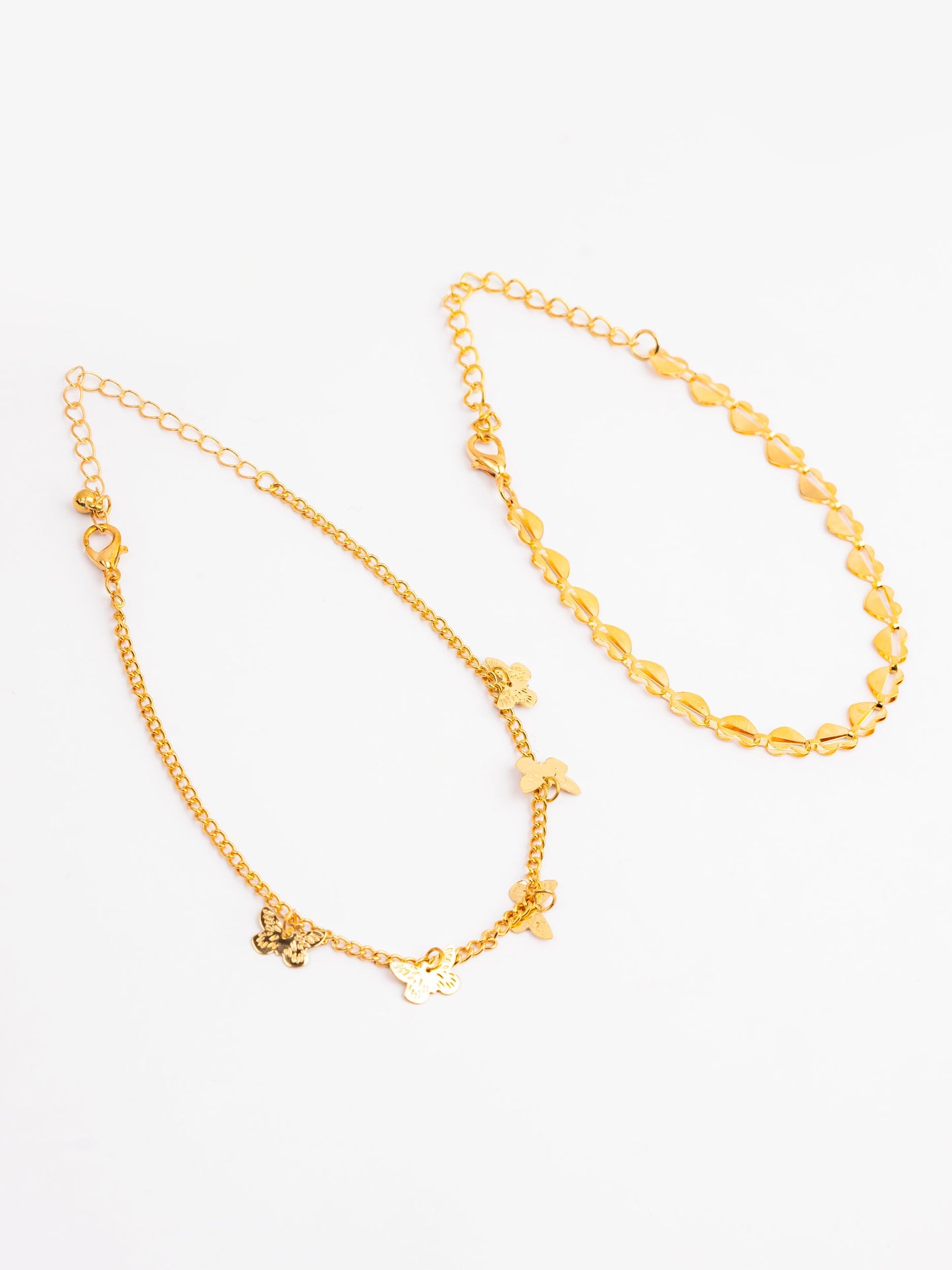 Gold Anklet Set