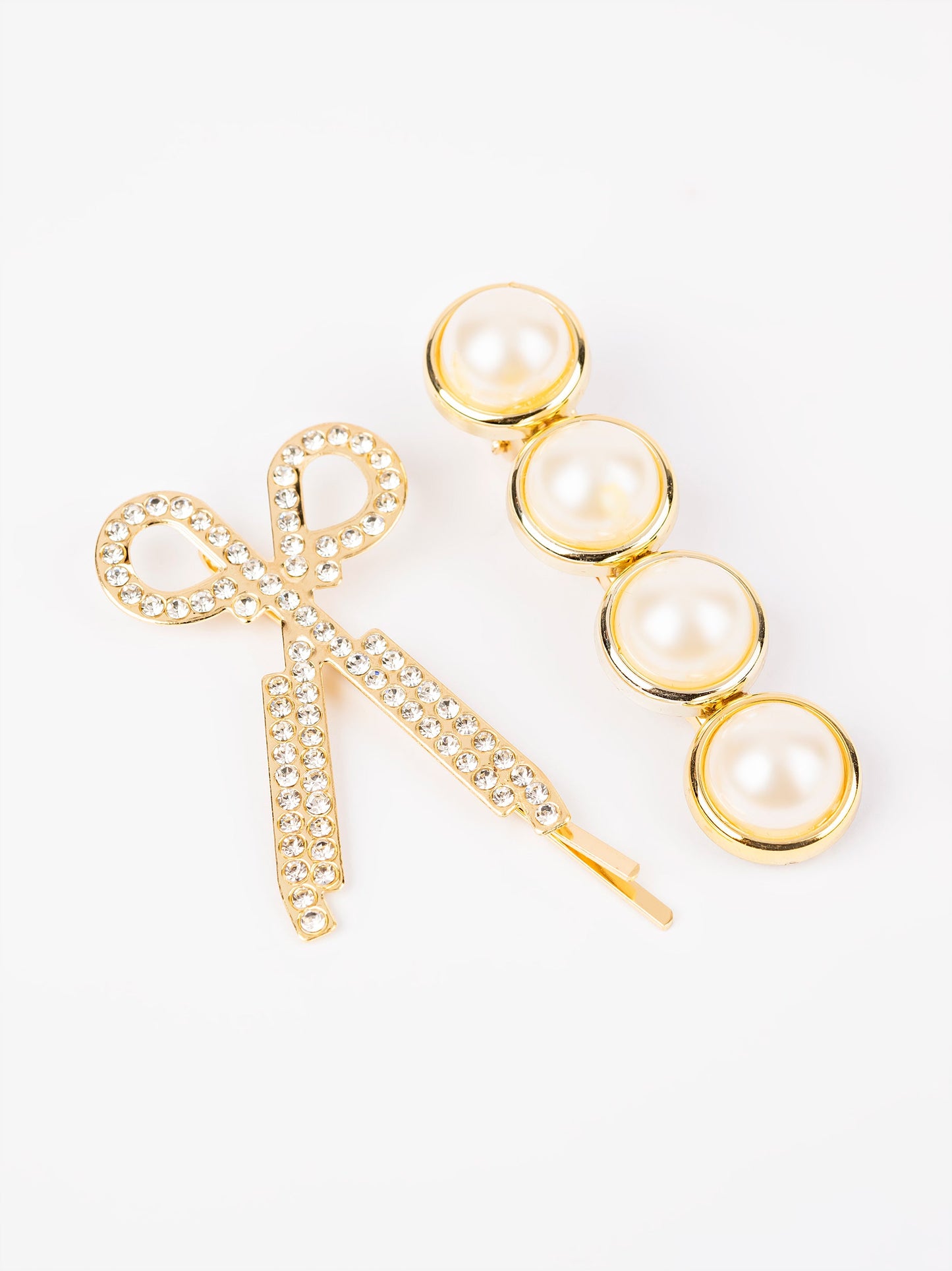 Embellished Scissor Hair Clips