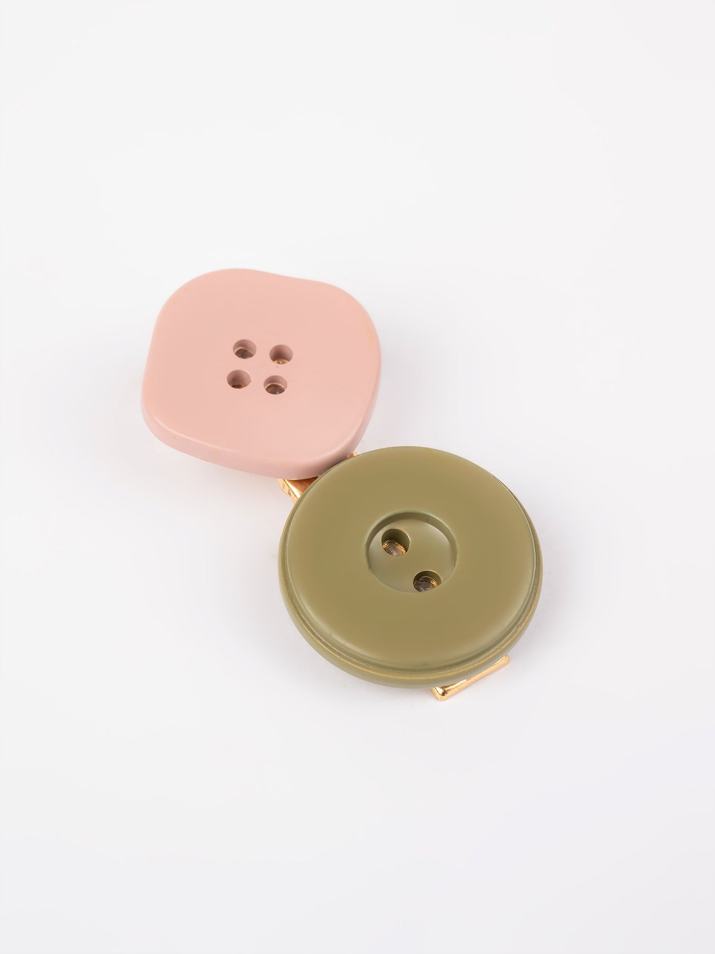 Buttoned Hair Clips