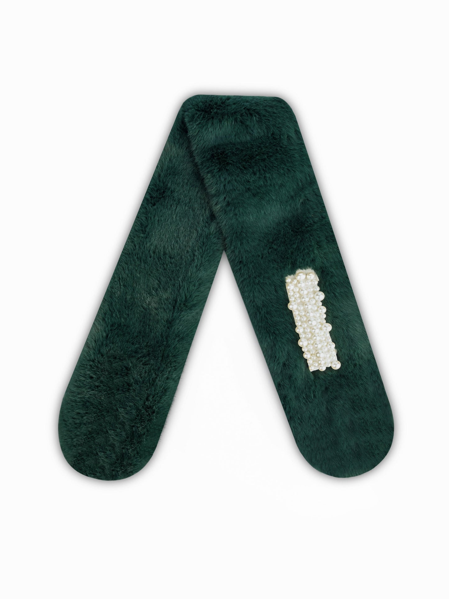 Embellished Fur Muffler