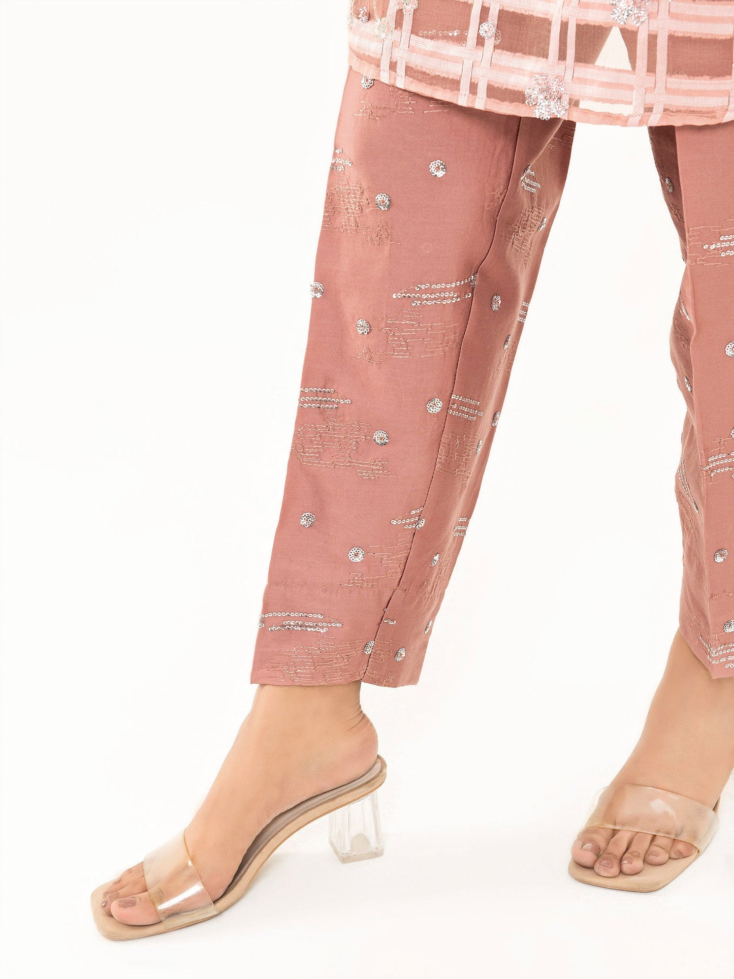 2 Piece Organza Suit-Embroidered (Pret)