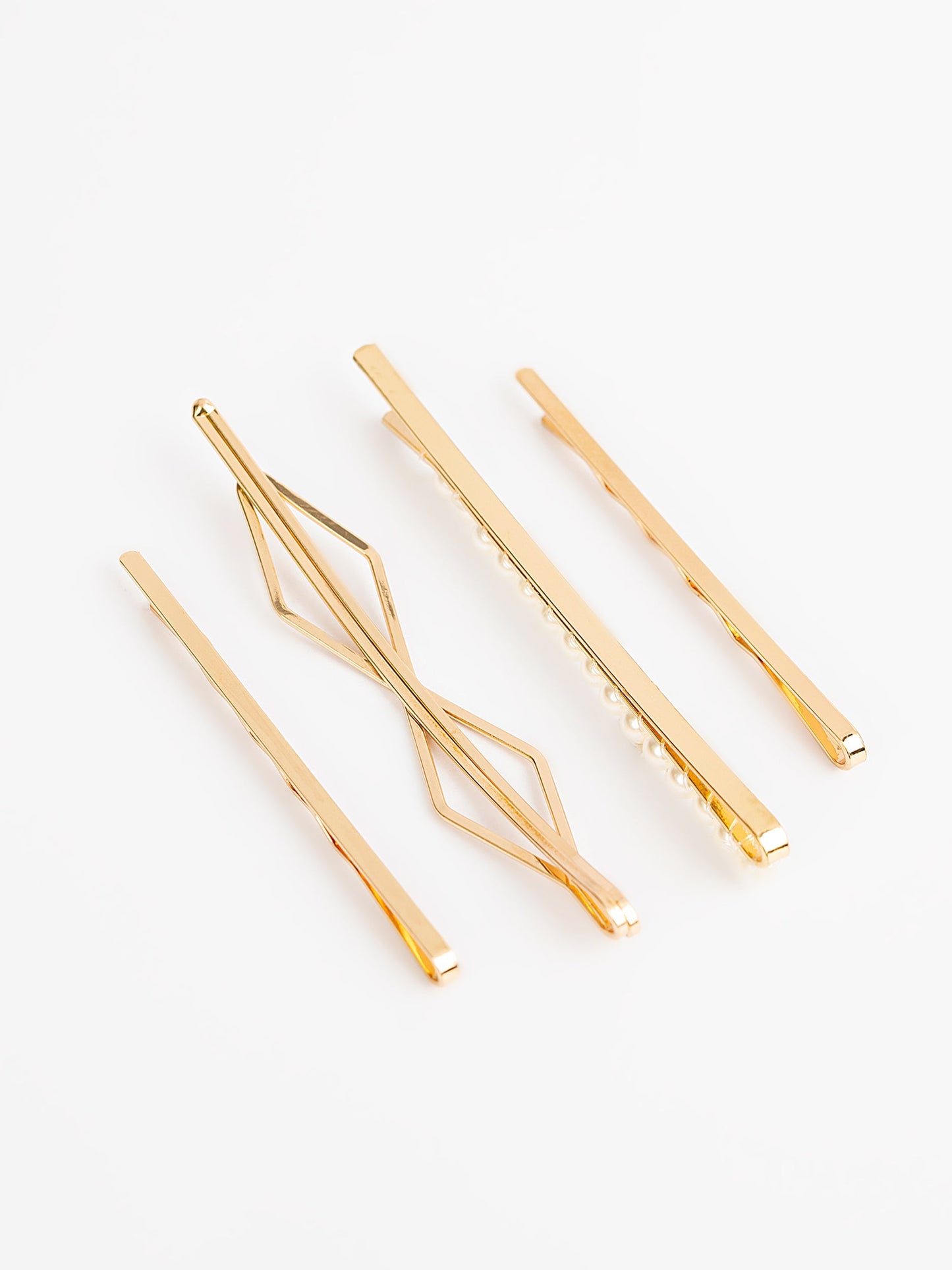 Pearl Beaded Hair Snap Clip Set
