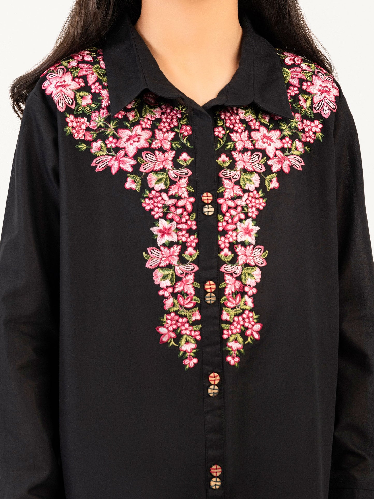 Cambric Shirt-Embroidered