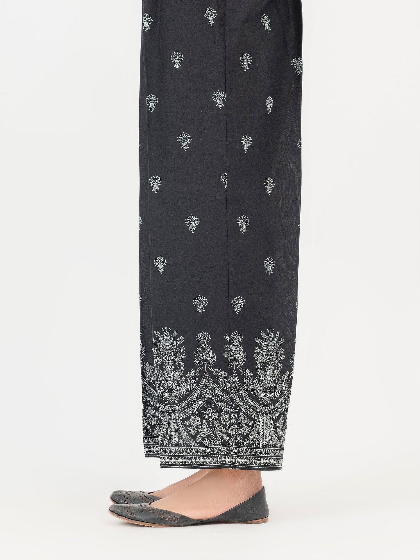 Cambric Trouser-Emboss Print (Pret)