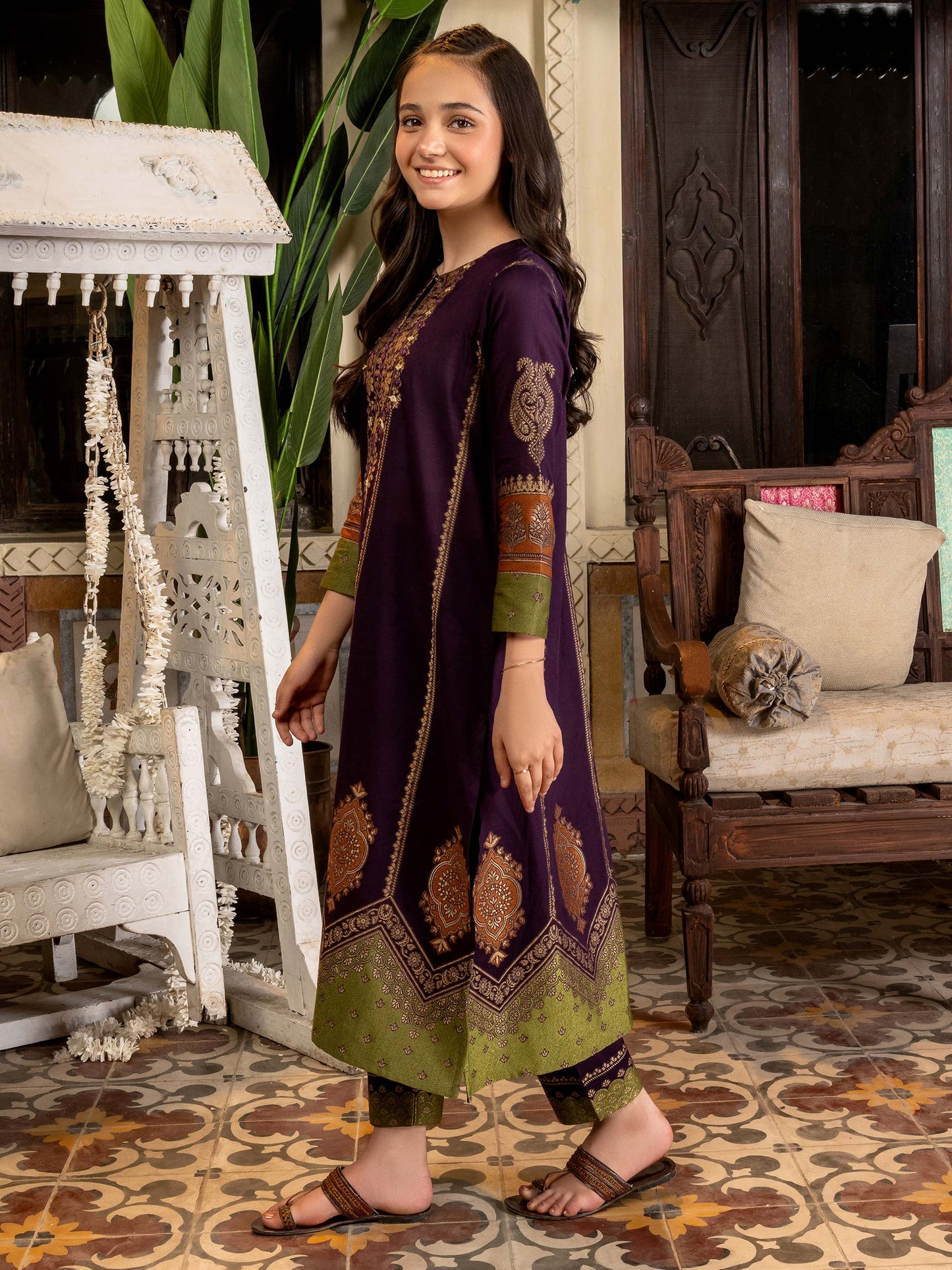 2 Piece Jacquard Suit-Embroidered