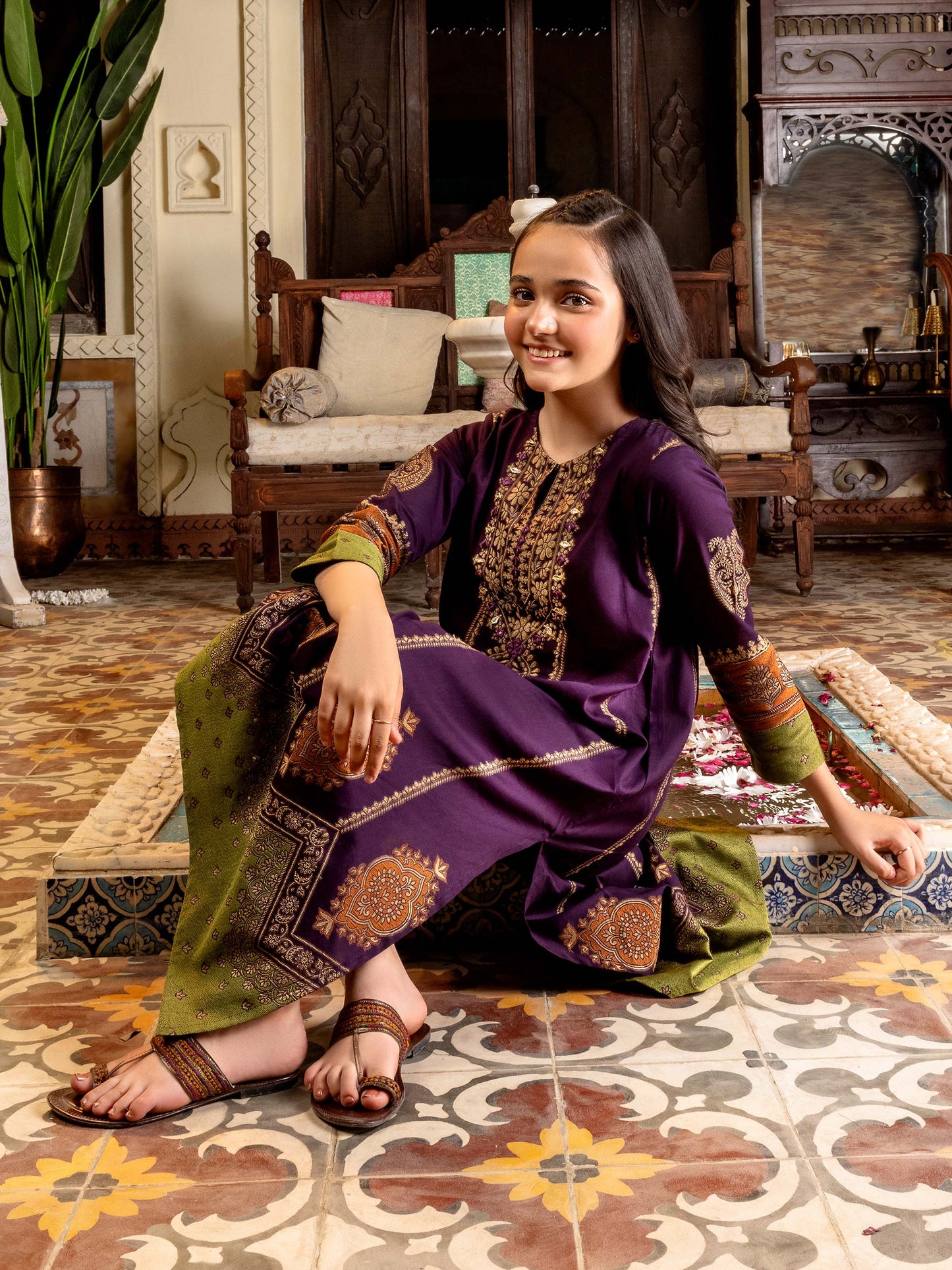 2 Piece Jacquard Suit-Embroidered