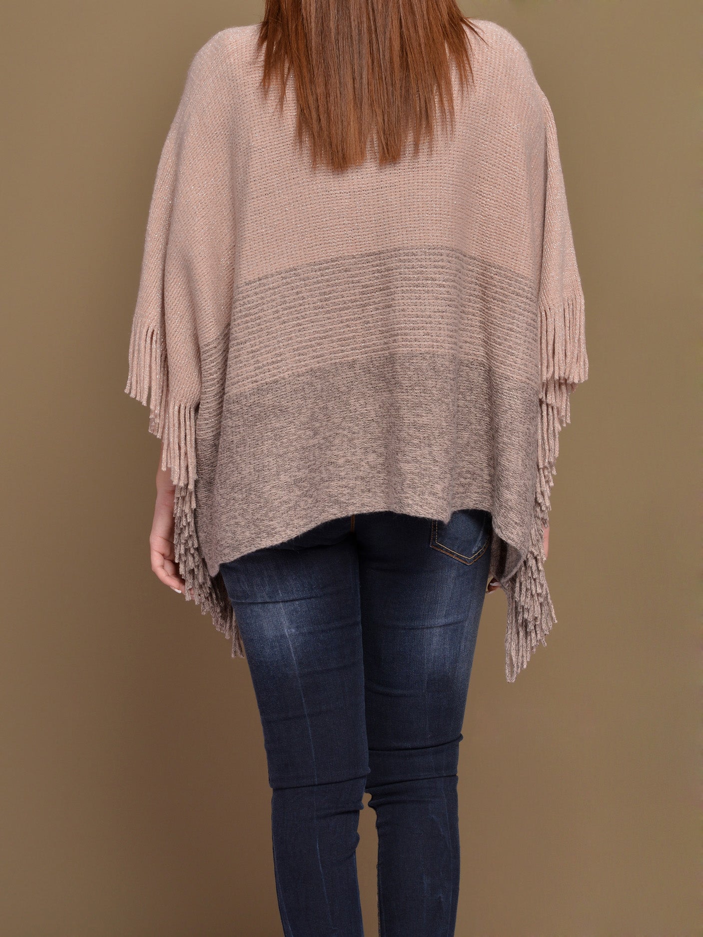 Woolen Shimmer Poncho
