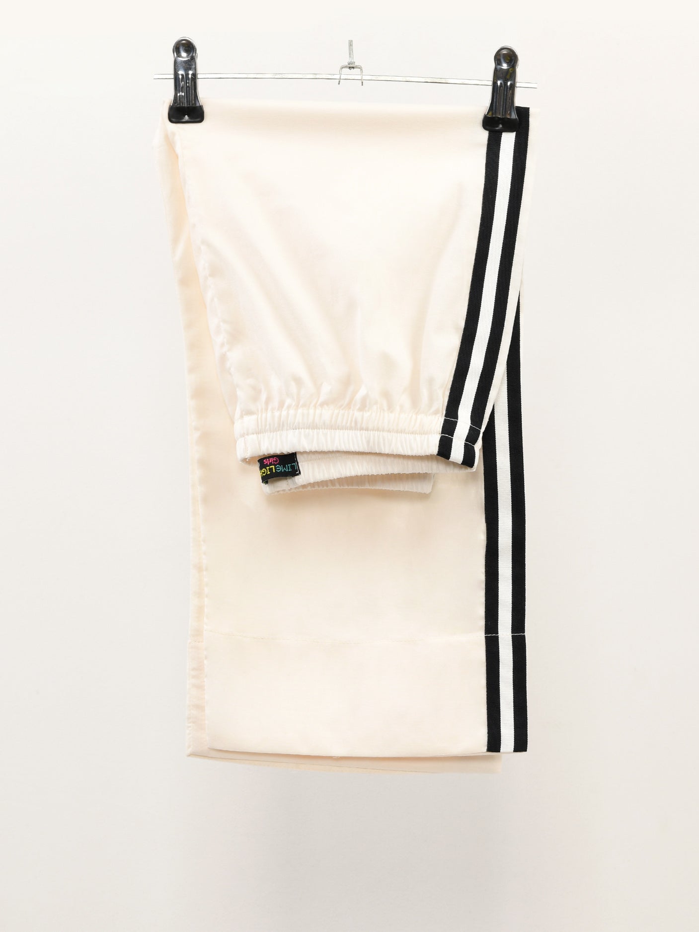 Striped Cambric Pants - White