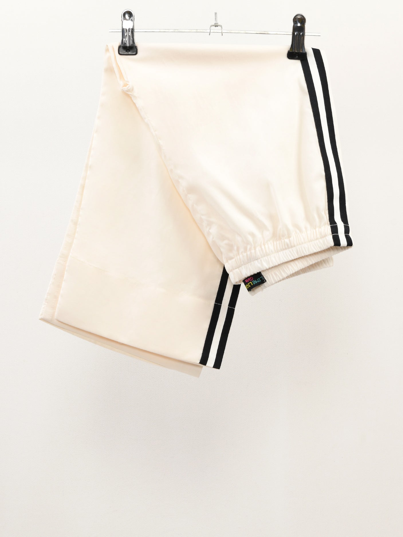 Striped Cambric Pants - White