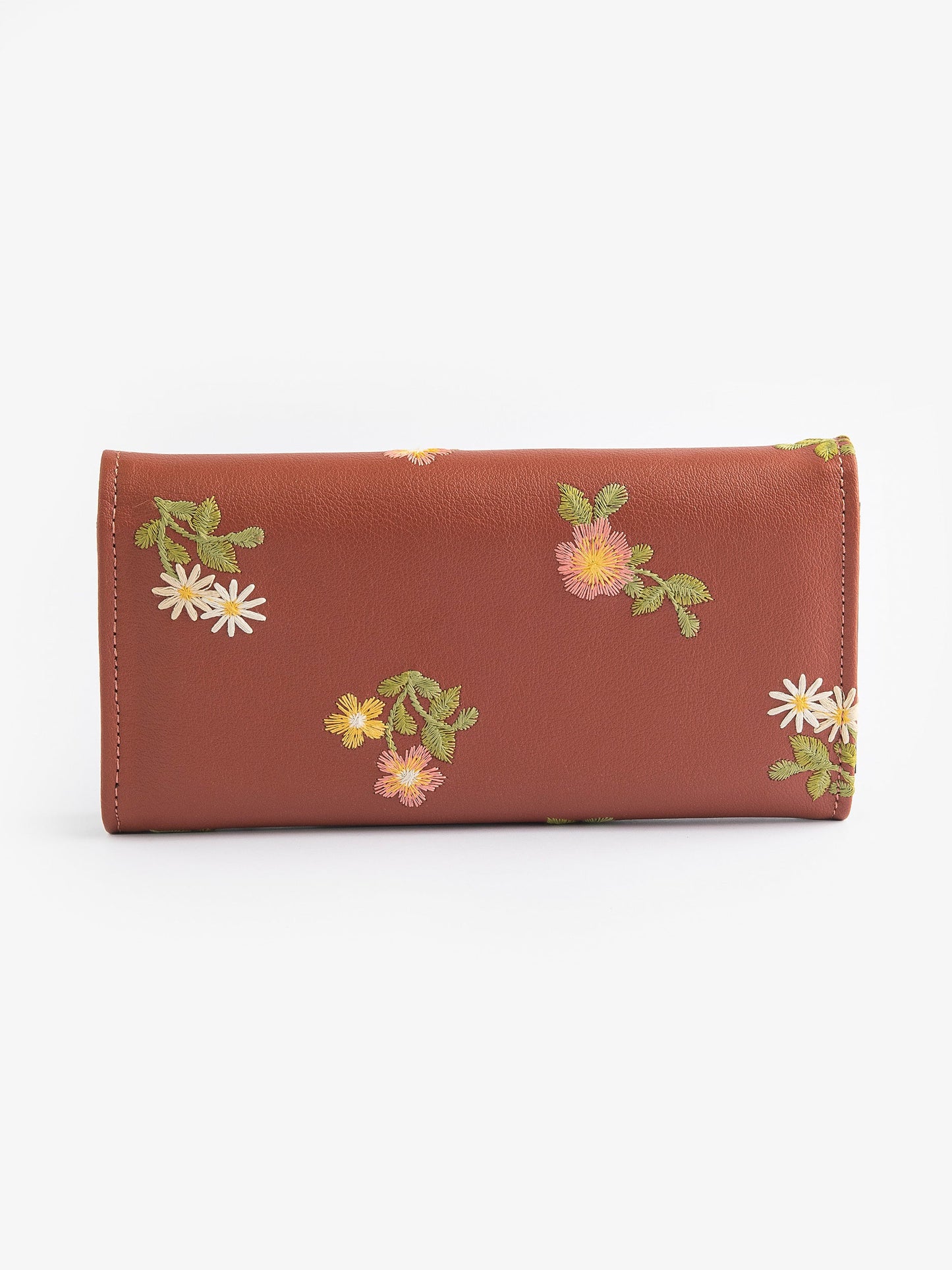 Floral Embroidered Wallet