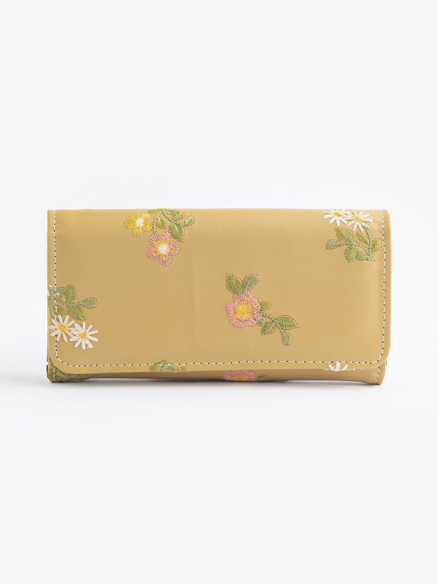 Floral Embroidered Wallet