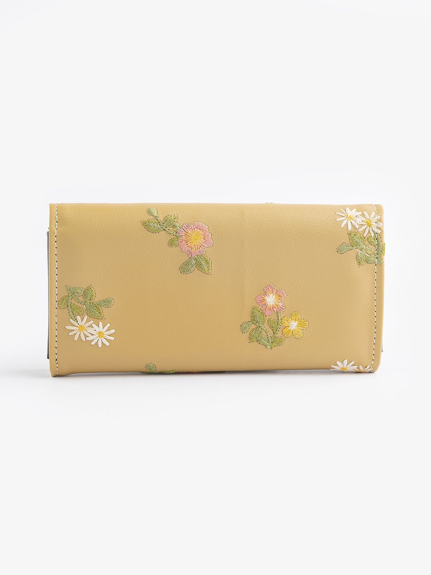 Floral Embroidered Wallet