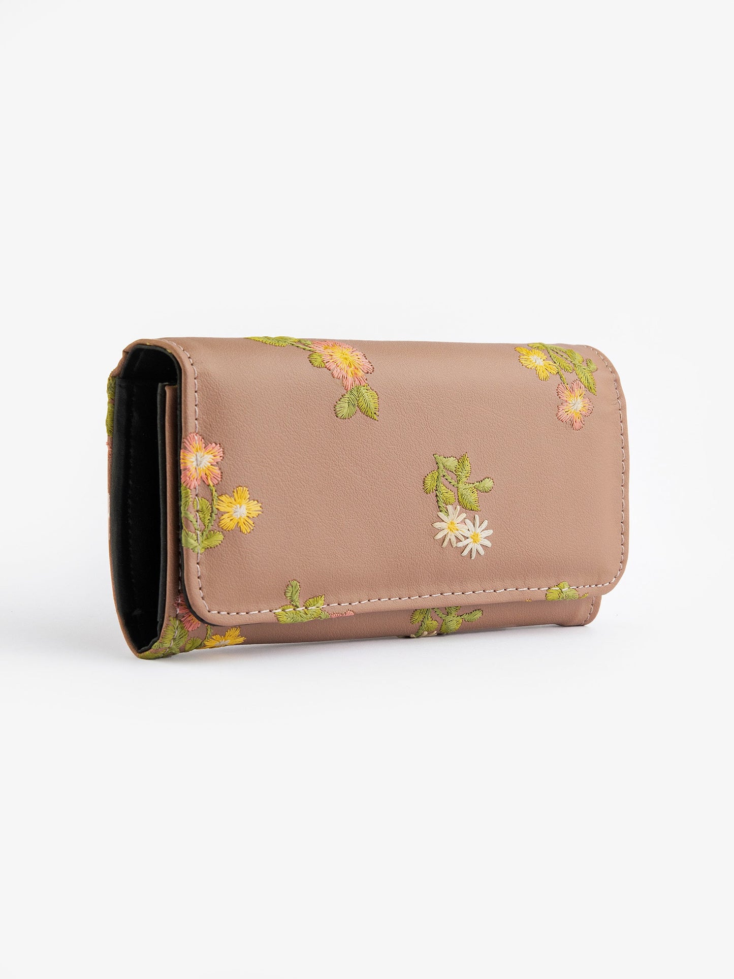Floral Embroidered Wallet
