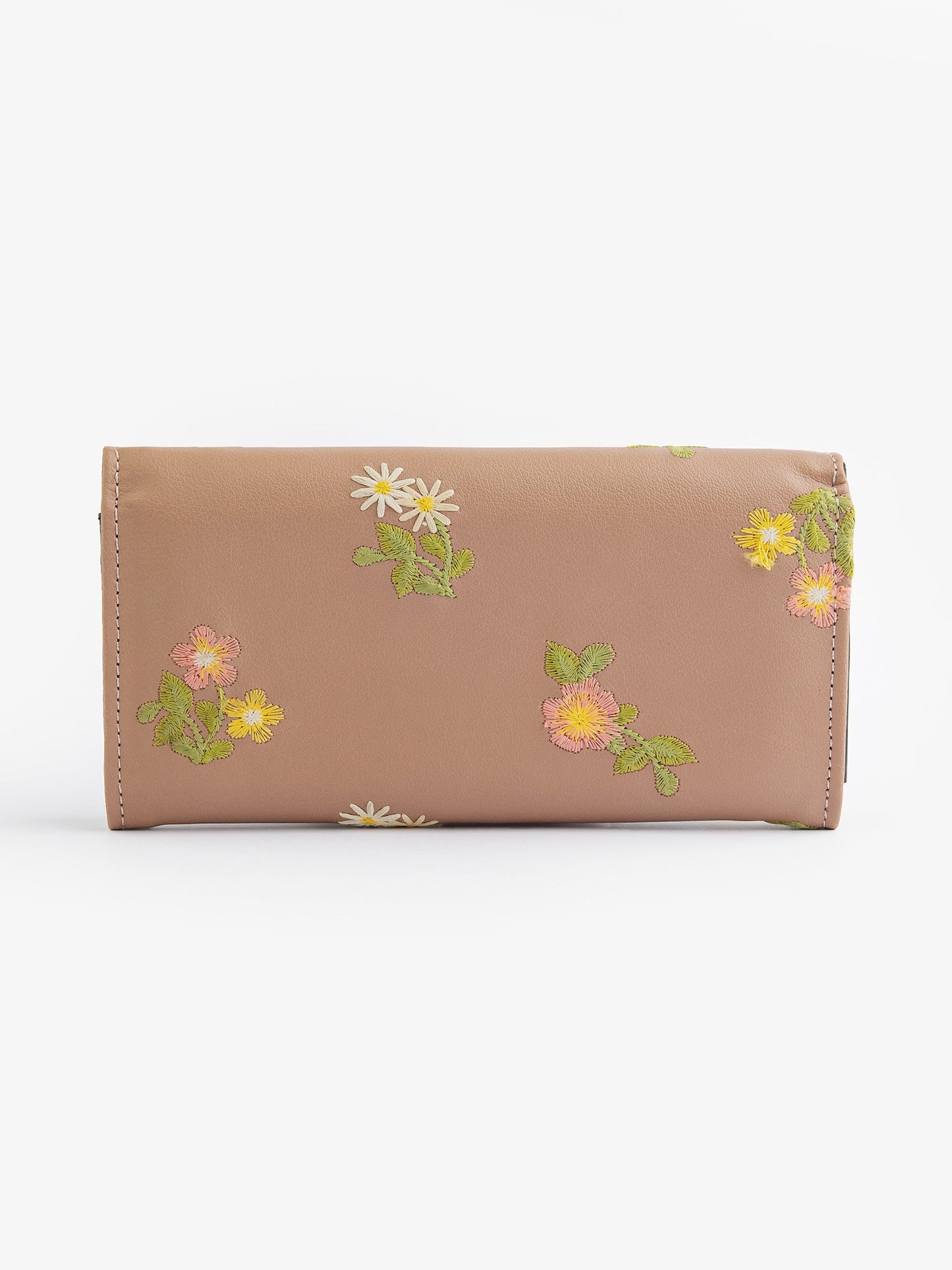 Floral Embroidered Wallet