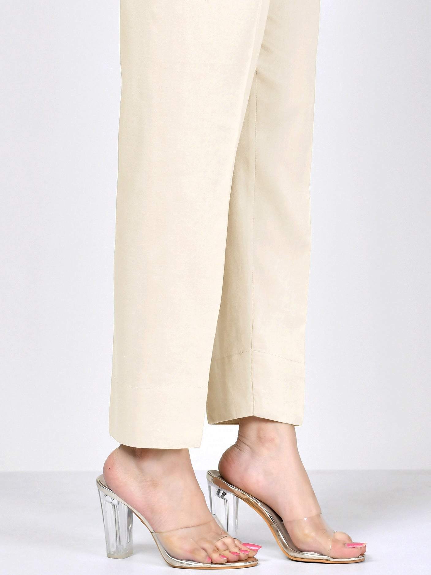 Crepe Trouser - Beige