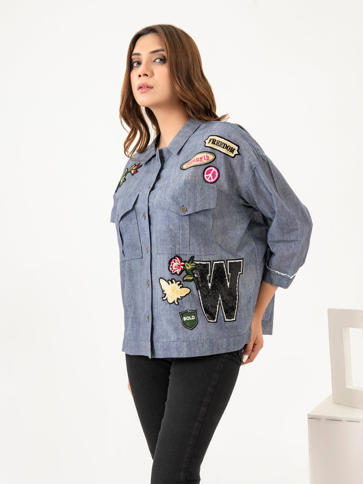 Embroidered Cambric Top