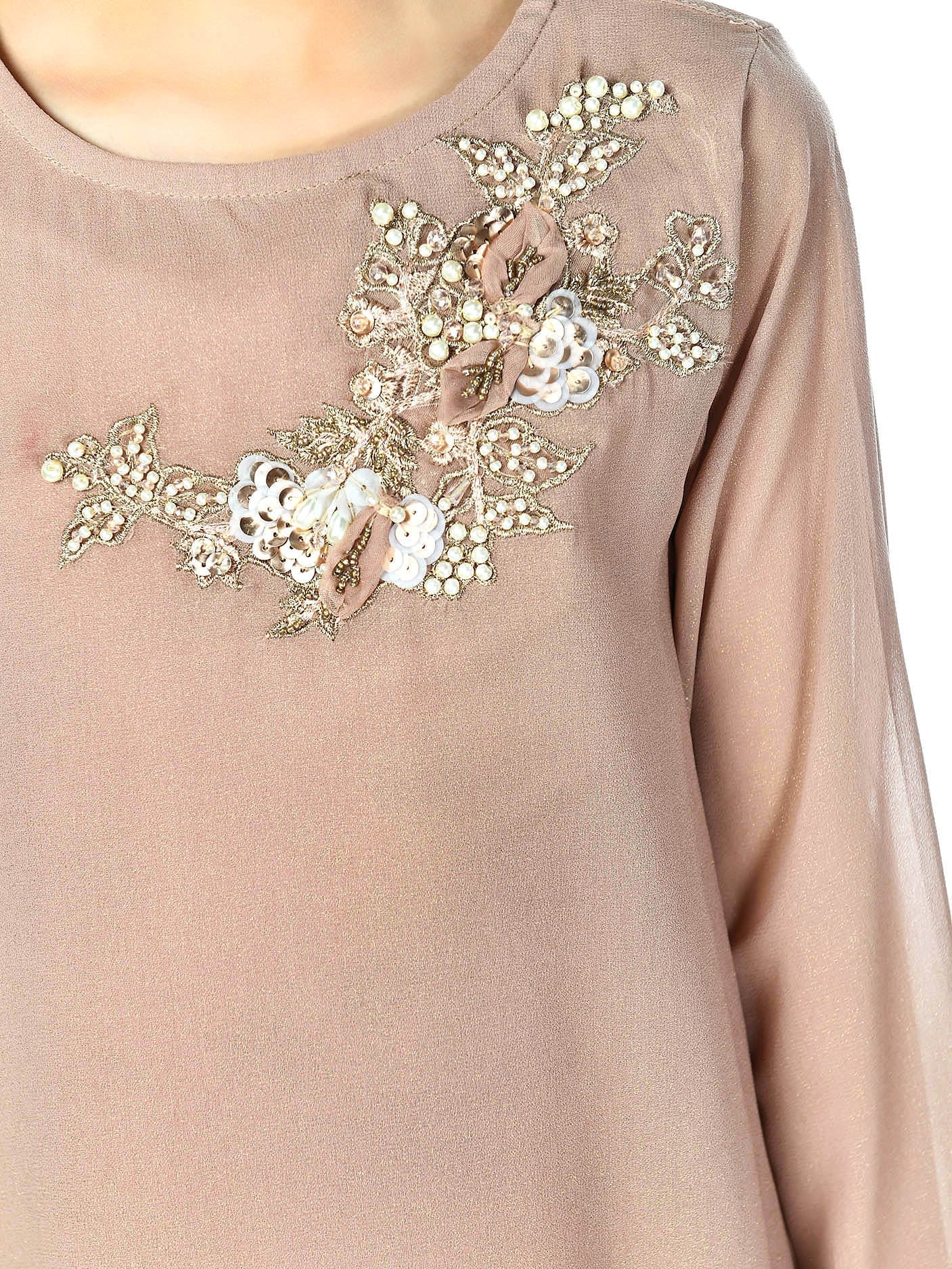 Embellished Asymmetrical Suit