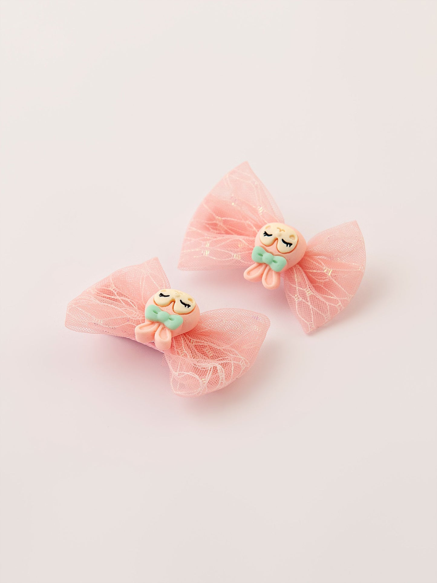 Bunny Bow Snap Clip