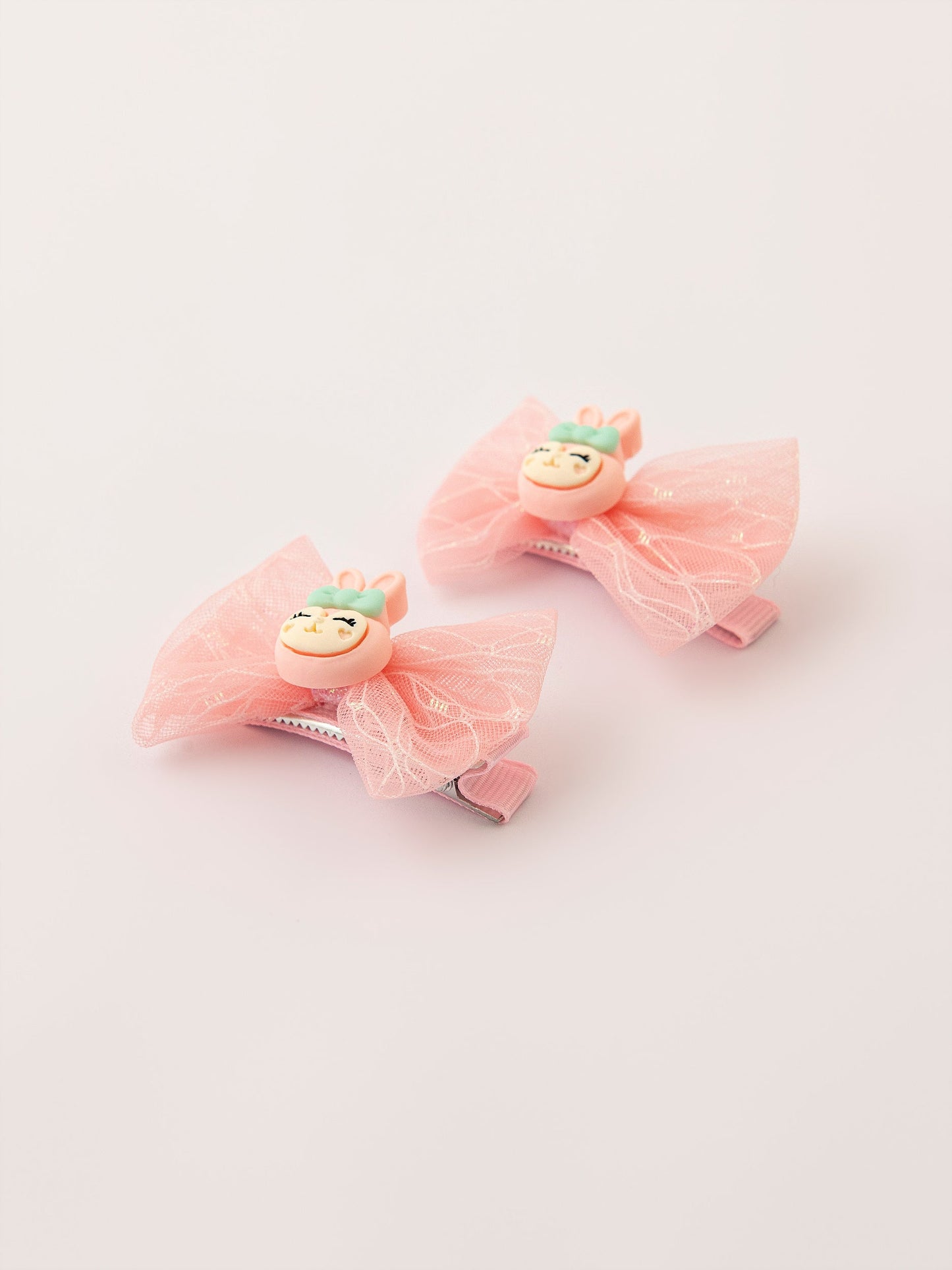 Bunny Bow Snap Clip