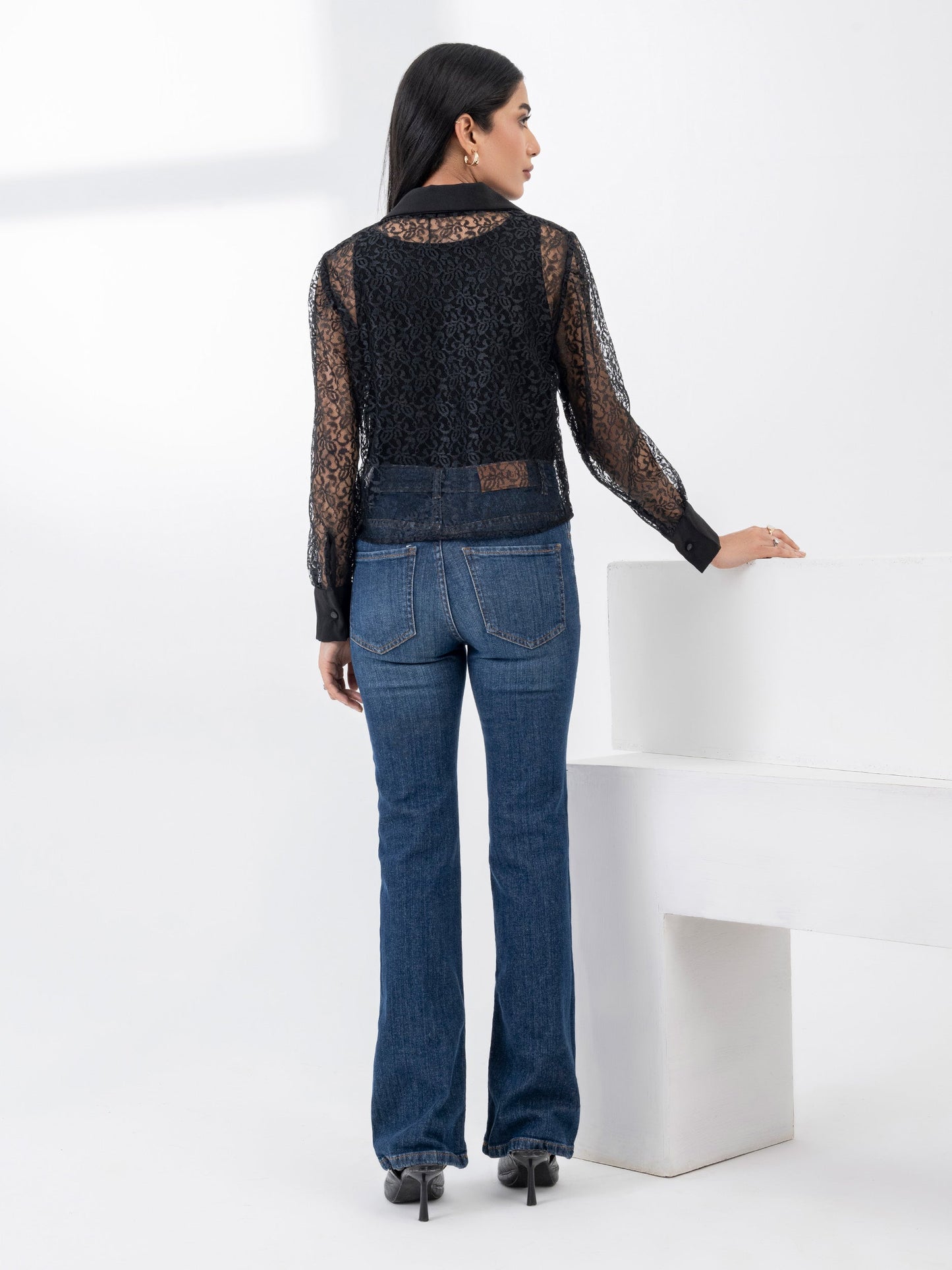 Dyed Net Top