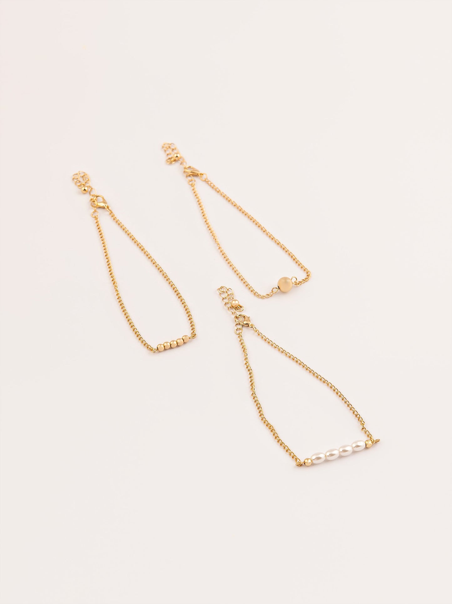 Gold Anklet Set