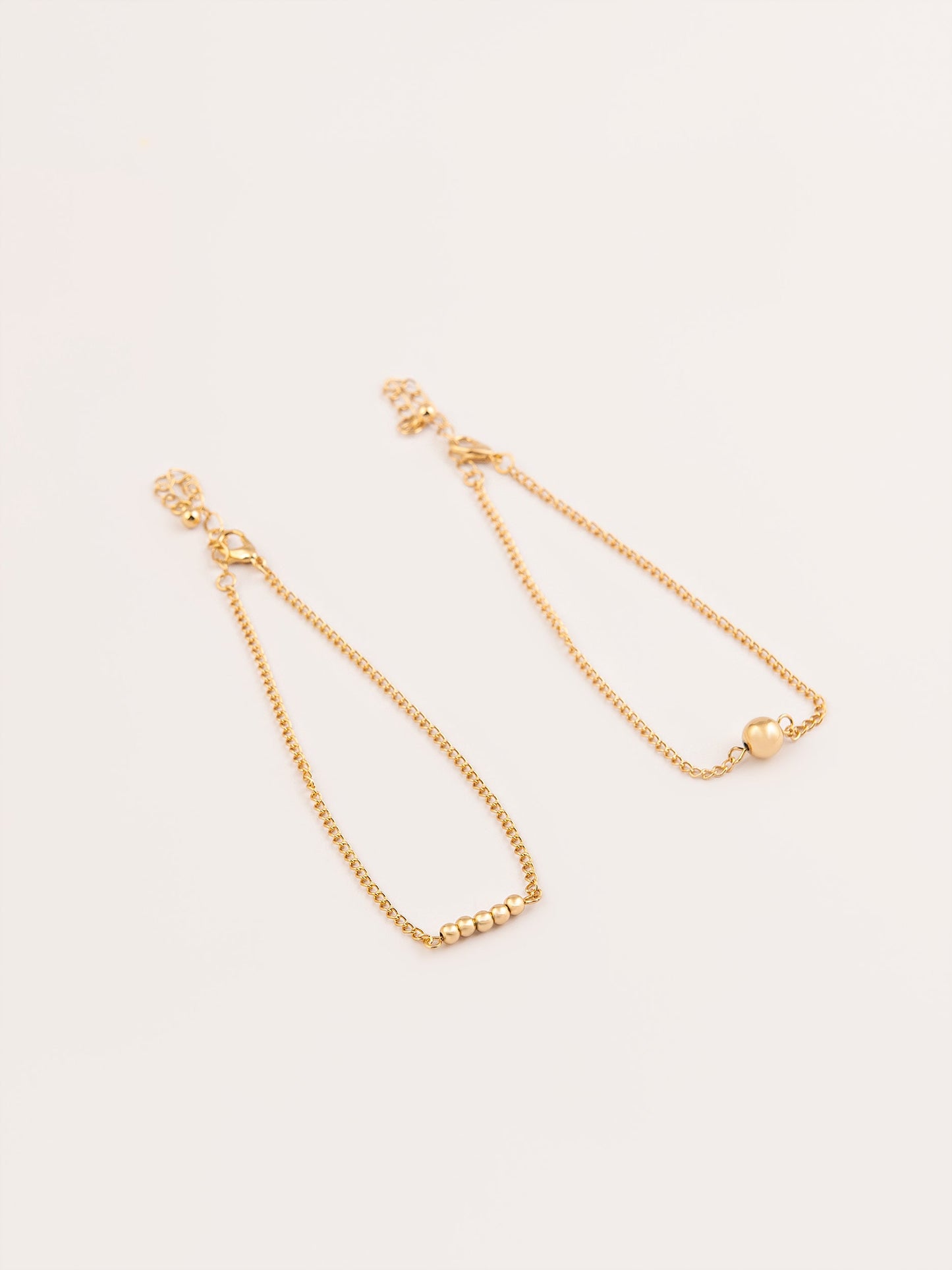 Gold Anklet Set
