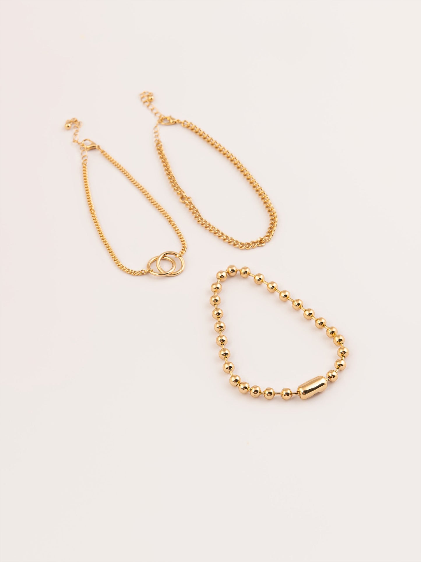 Gold Anklet Set