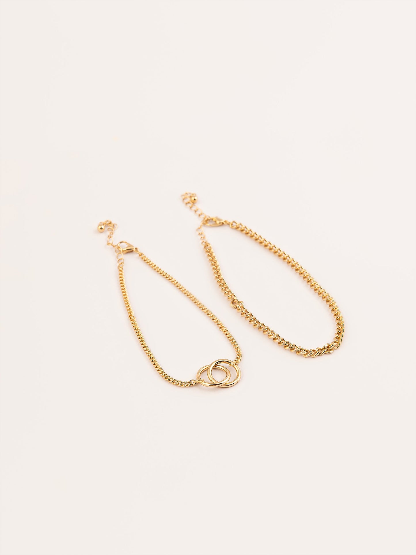 Gold Anklet Set