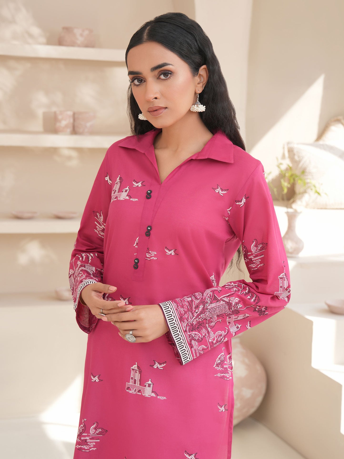 Lawn Shirt-Paste Print (Unstitched)