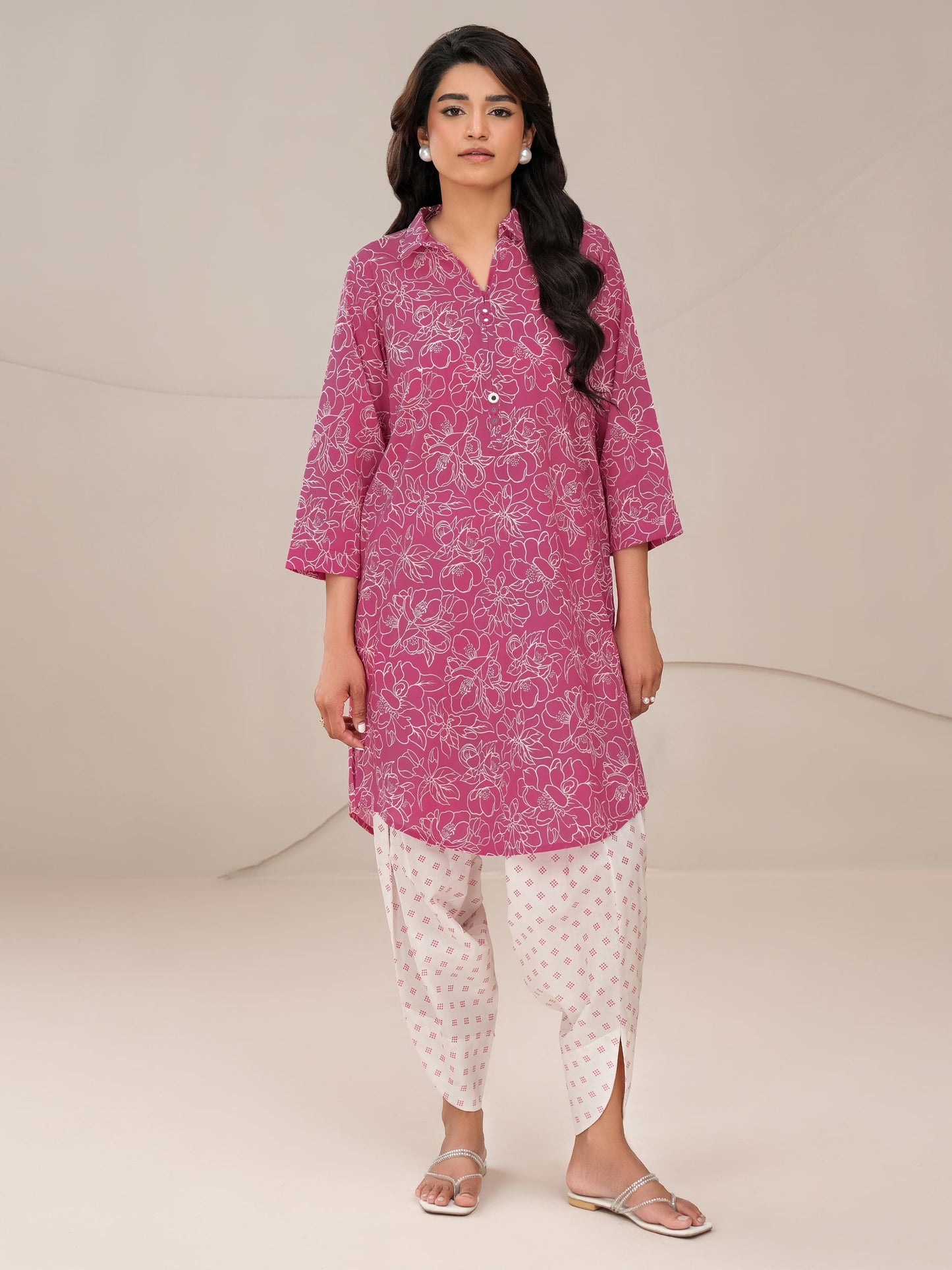 2 Piece Lawn Suit-Printed (Unstitched)
