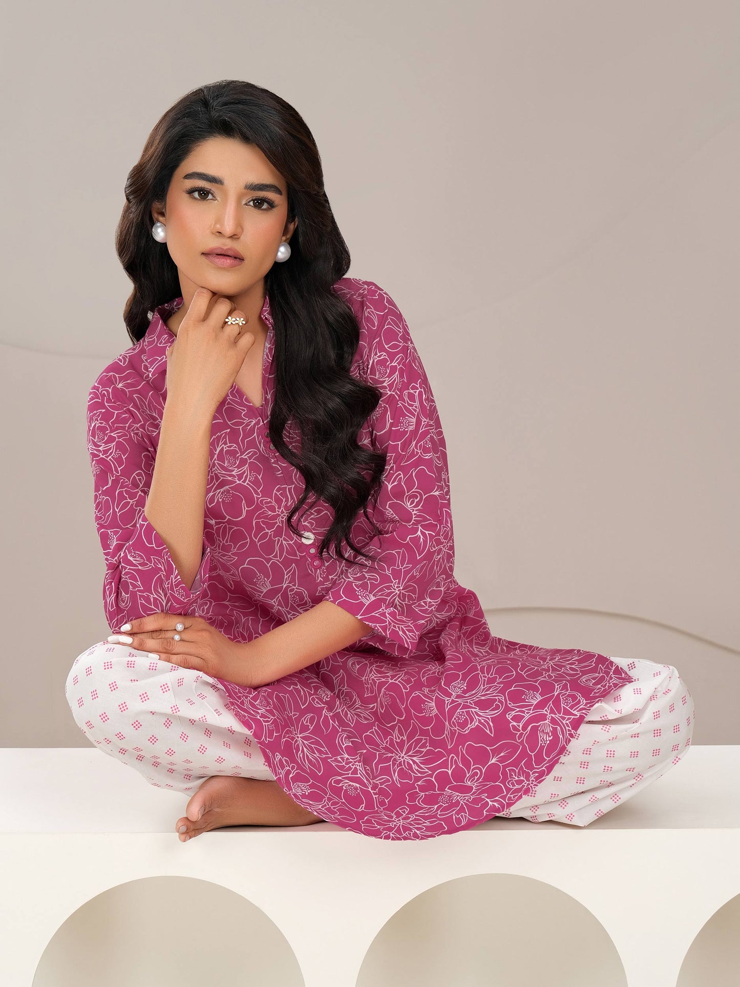 2 Piece Lawn Suit-Printed (Unstitched)