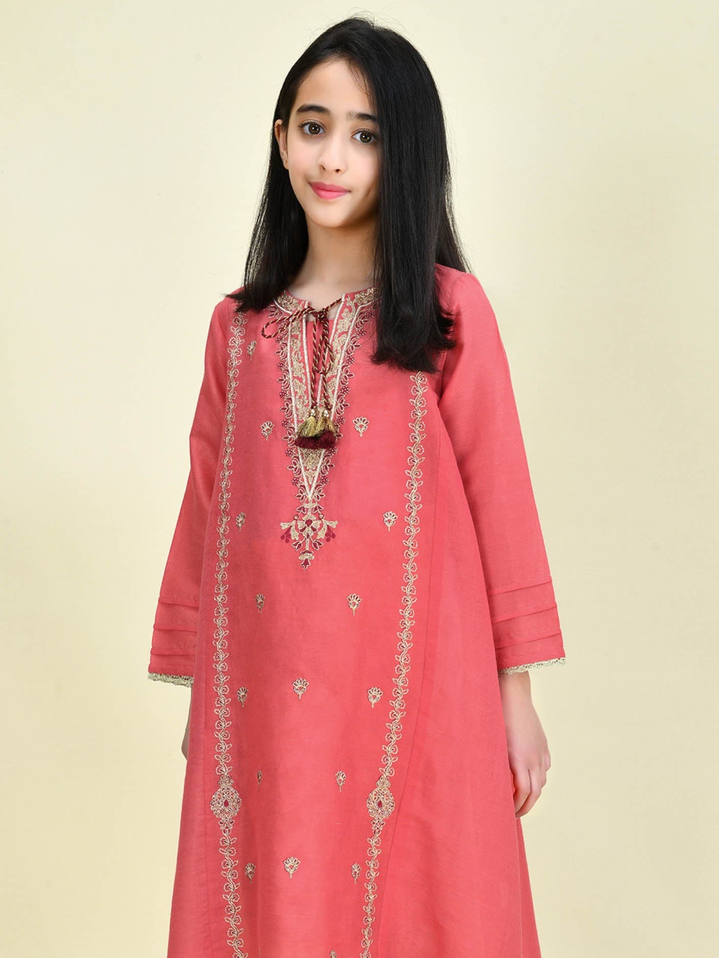 Embroidered Lawn Masoori Shirt