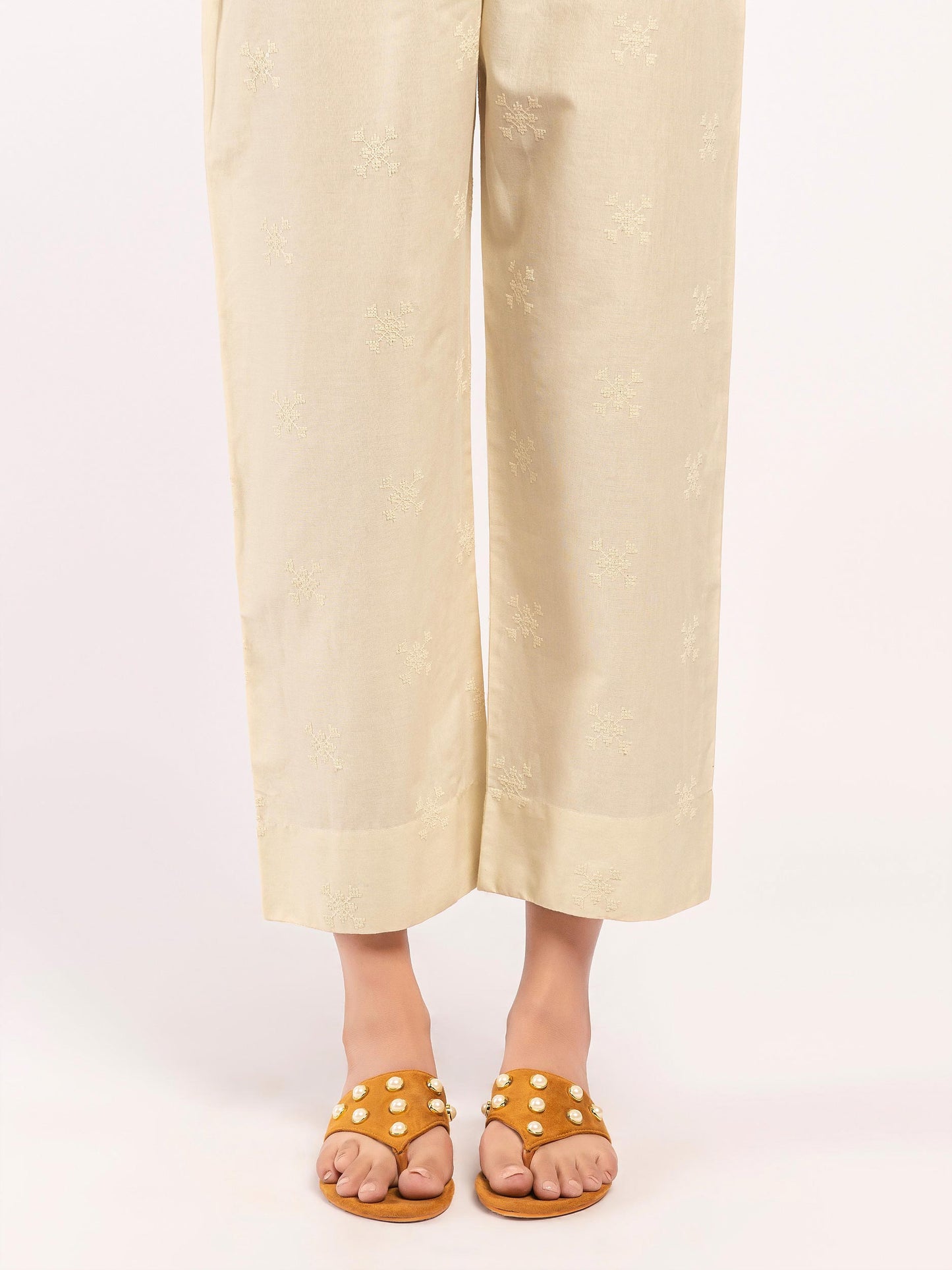 Embroidered Cambric Trousers