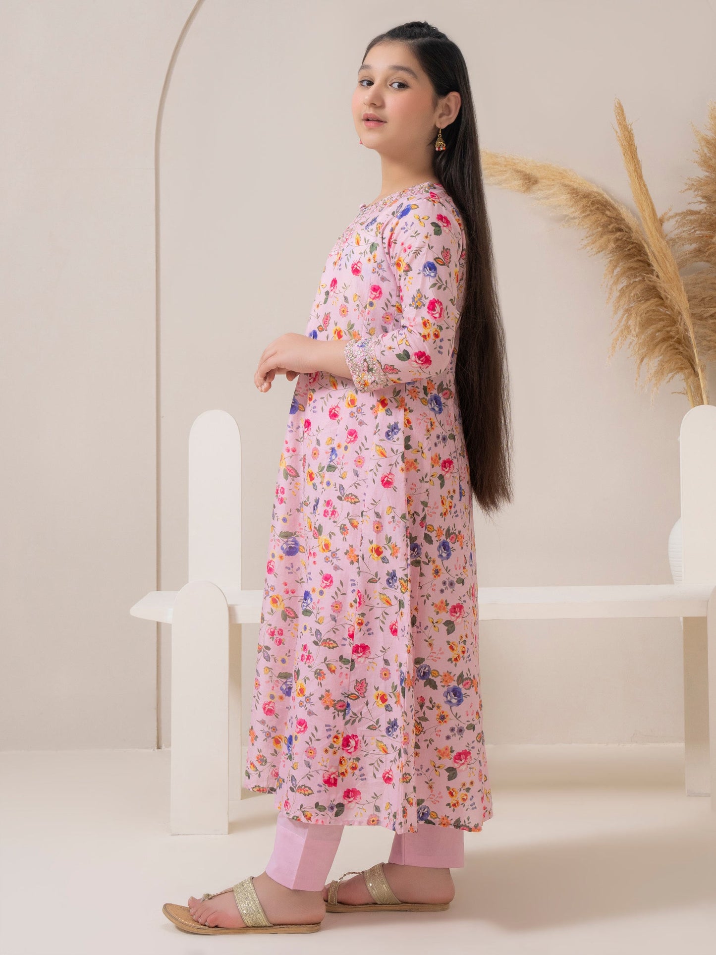 2 Piece Lawn Suit-Embroidered