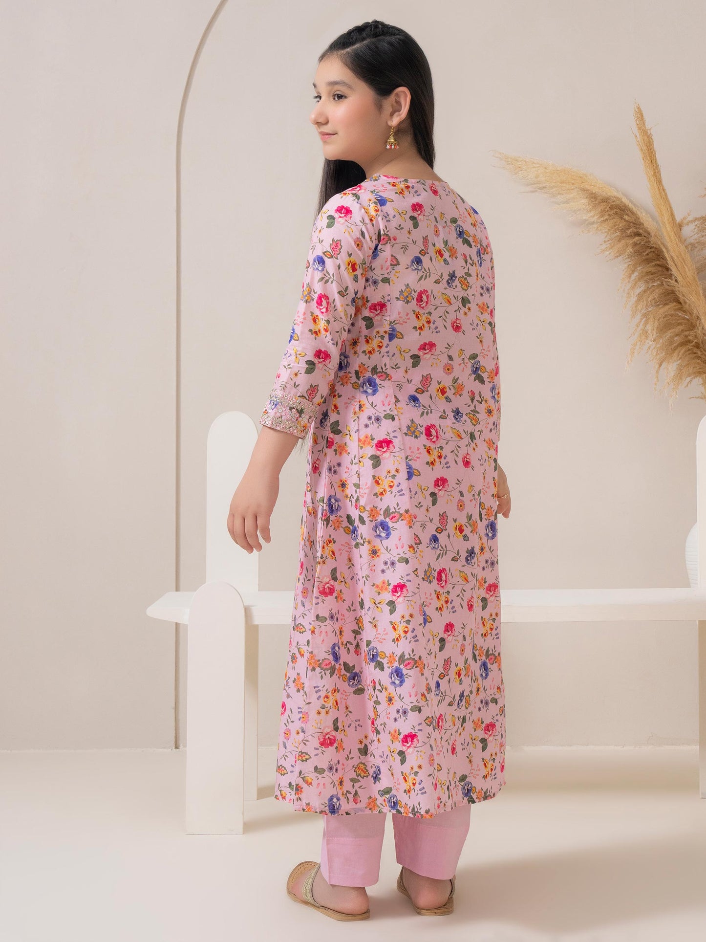 2 Piece Lawn Suit-Embroidered