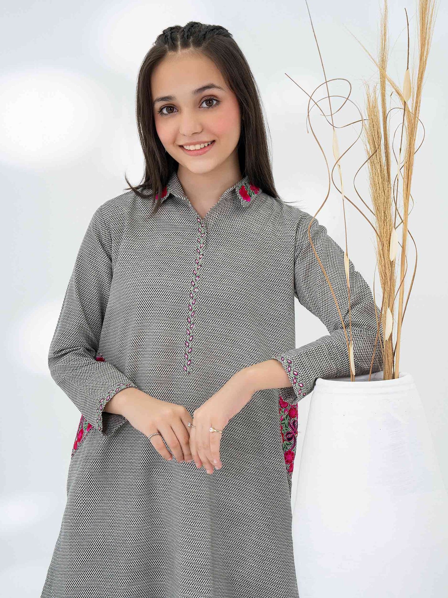 Khaddar Shirt-Paste Print