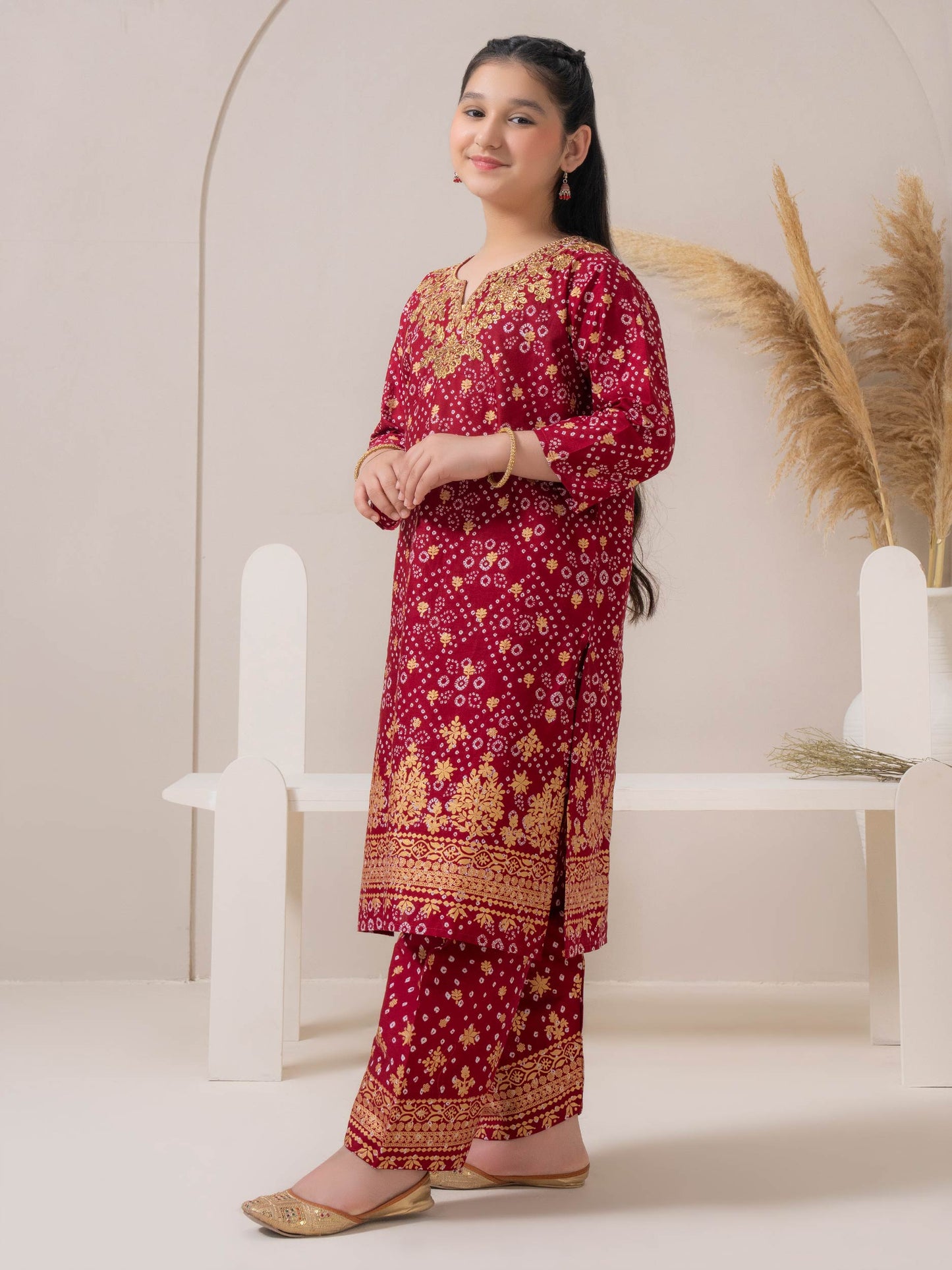 2 Piece Lawn Suit-Embroidered