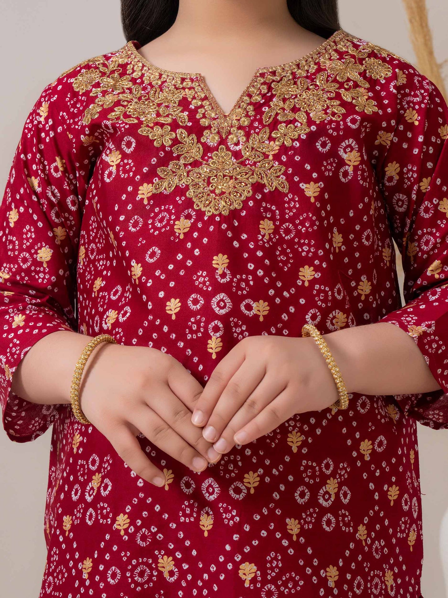 2 Piece Lawn Suit-Embroidered