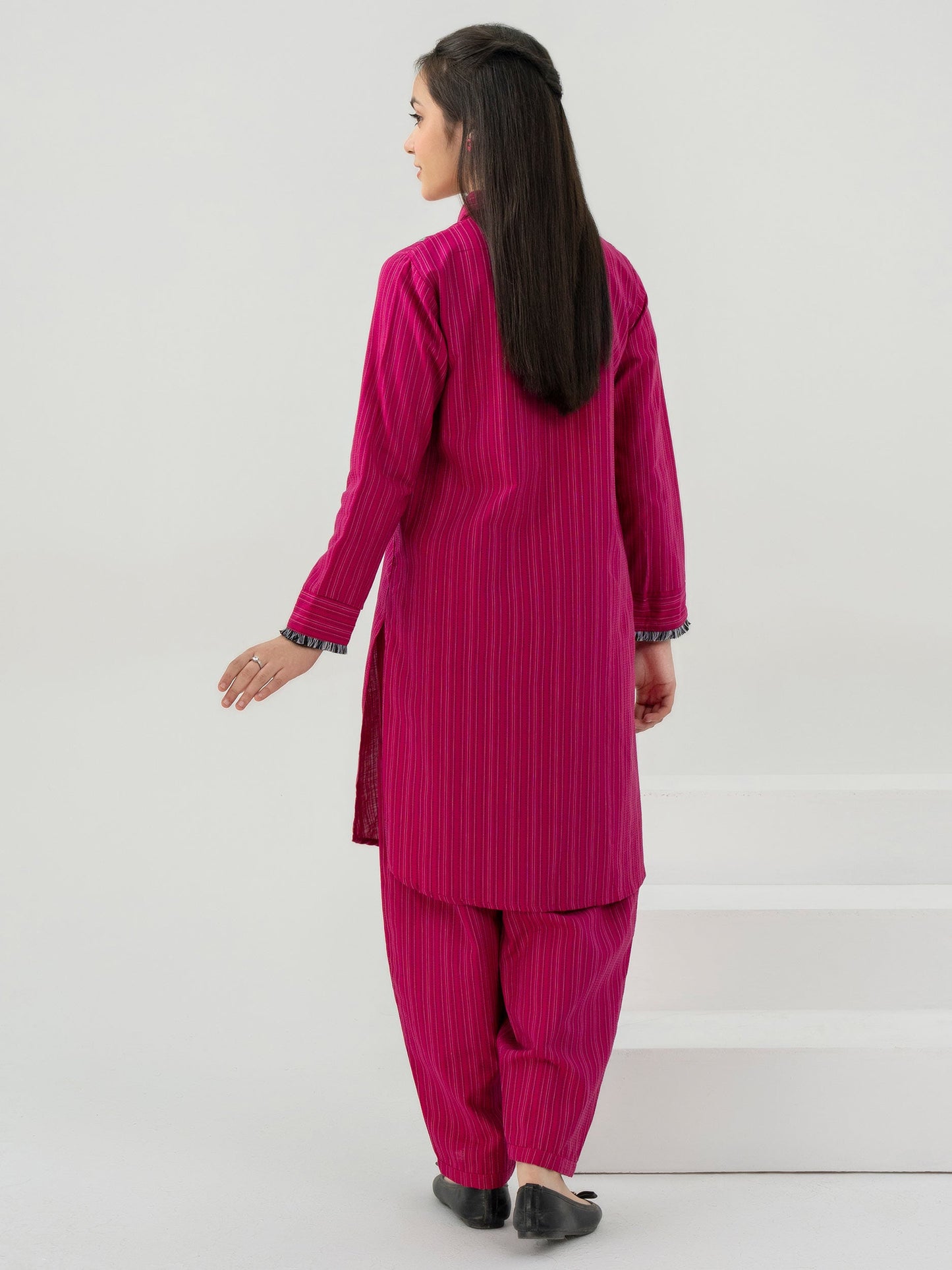 2 Piece Yarn Dyed Suit-Embroidered
