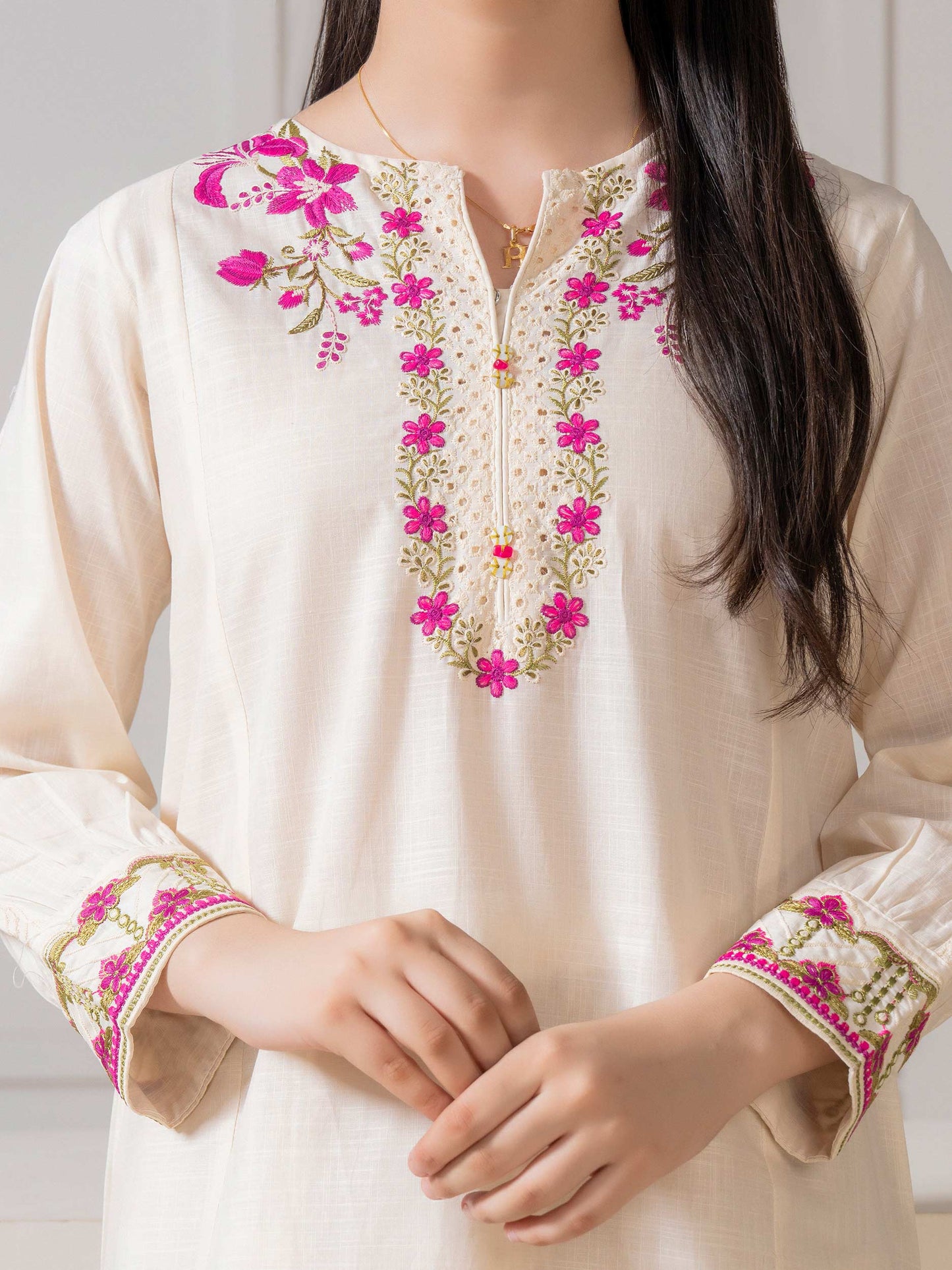 2 Piece Lawn Suit-Embroidered