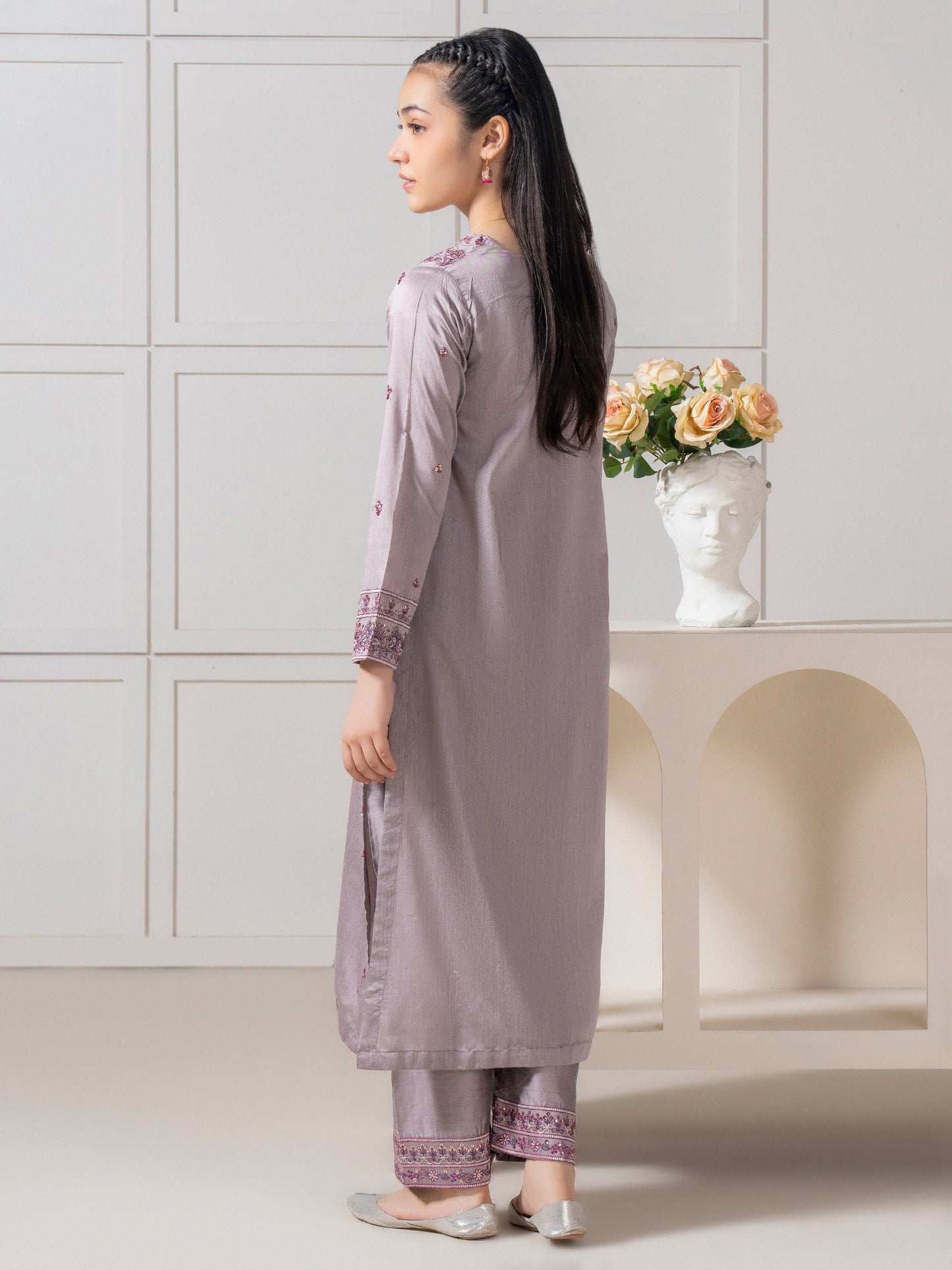 2 Piece Lawn Suit-Embroidered