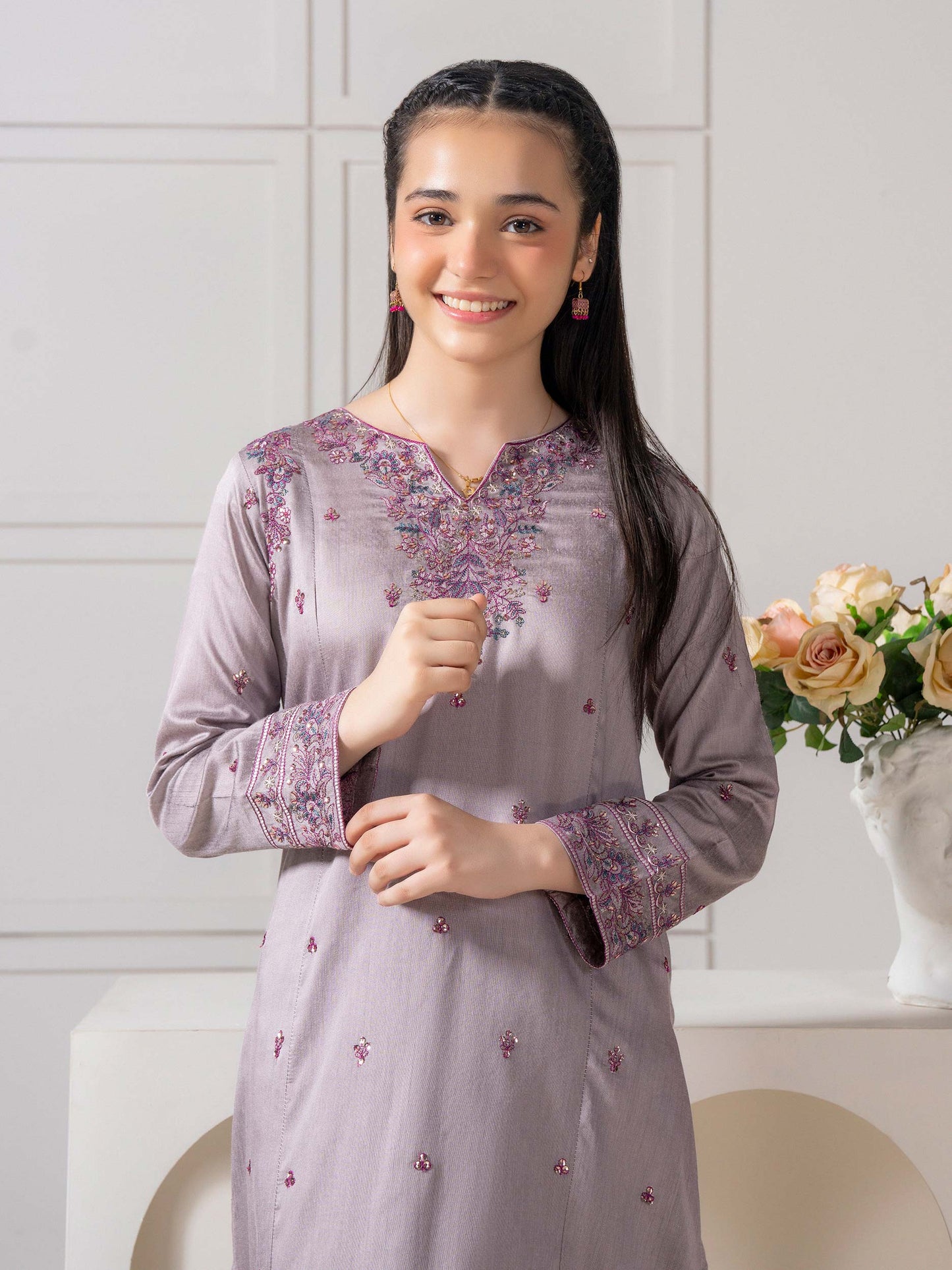 2 Piece Lawn Suit-Embroidered