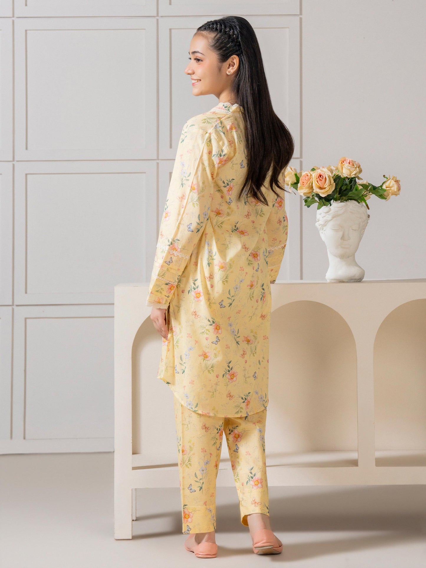2 Piece Lawn Suit-Printed