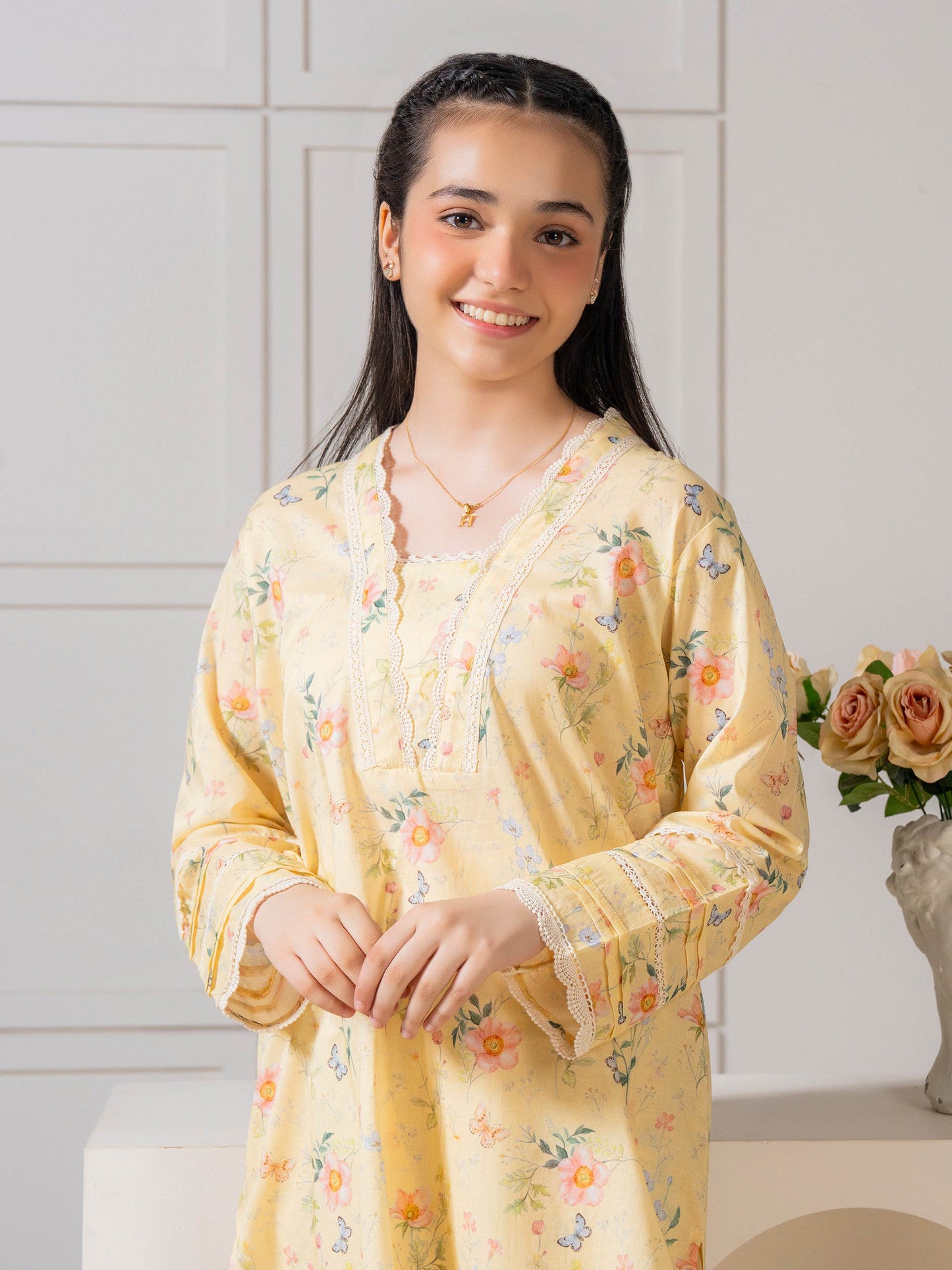 2 Piece Lawn Suit-Printed