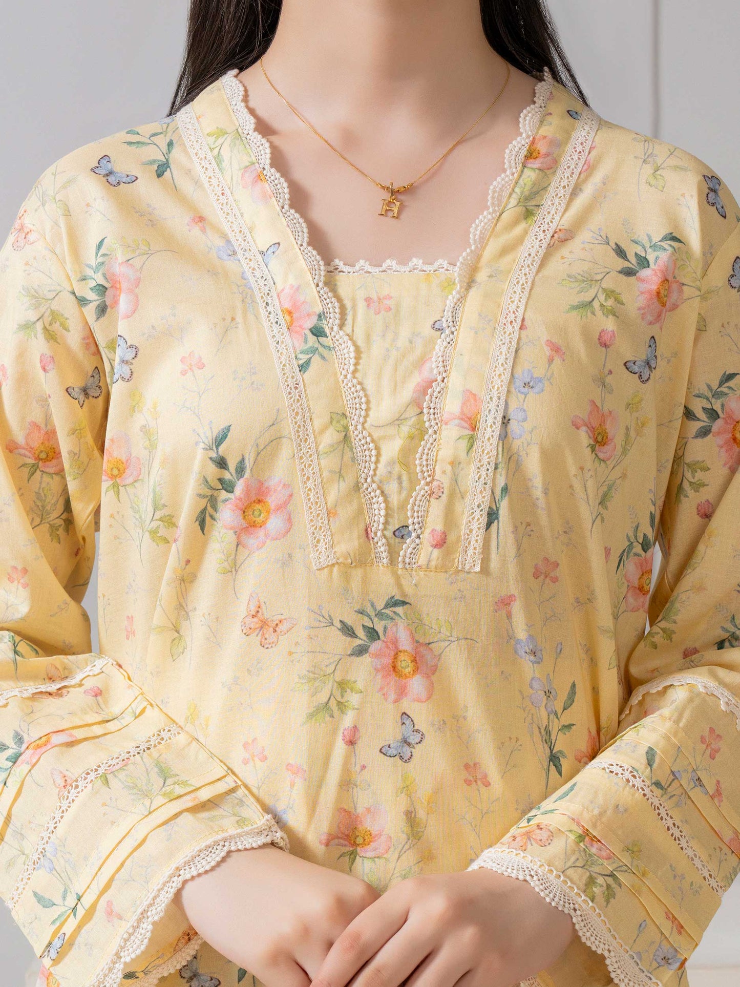 2 Piece Lawn Suit-Printed
