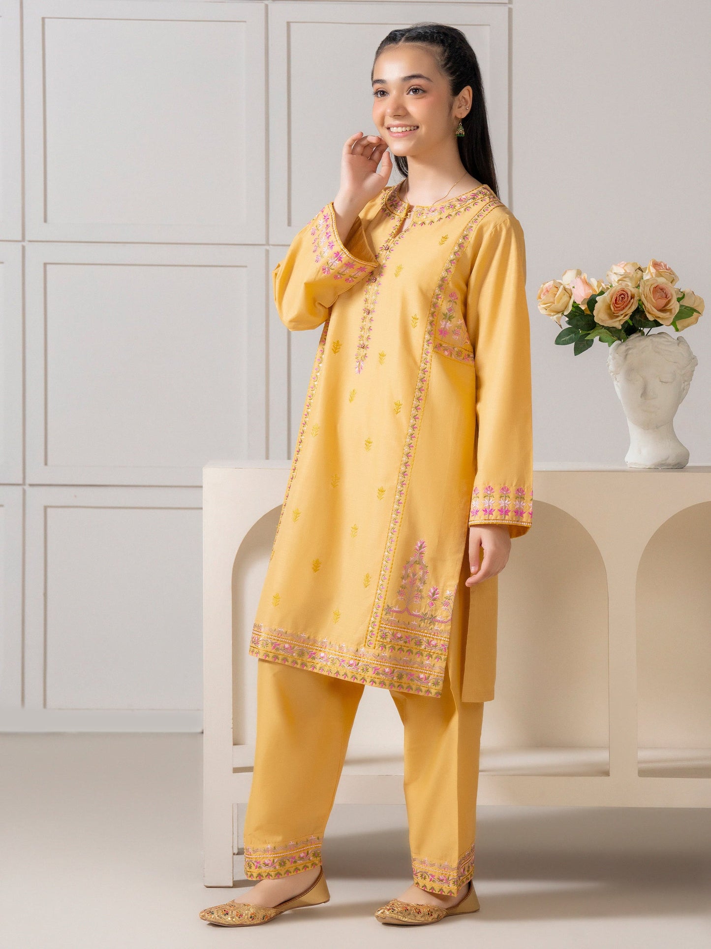 2 Piece Lawn Suit-Embroidered