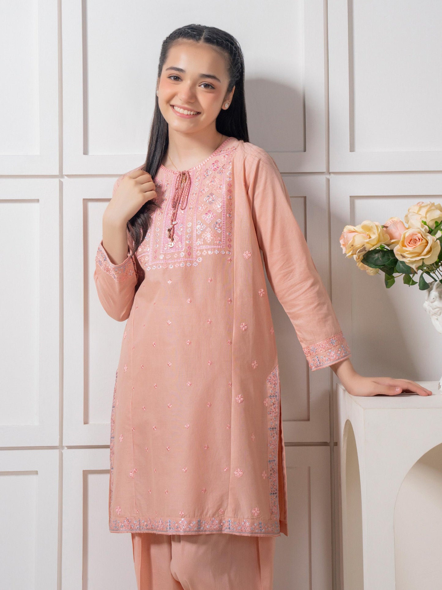 2 Piece Lawn Suit-Embroidered