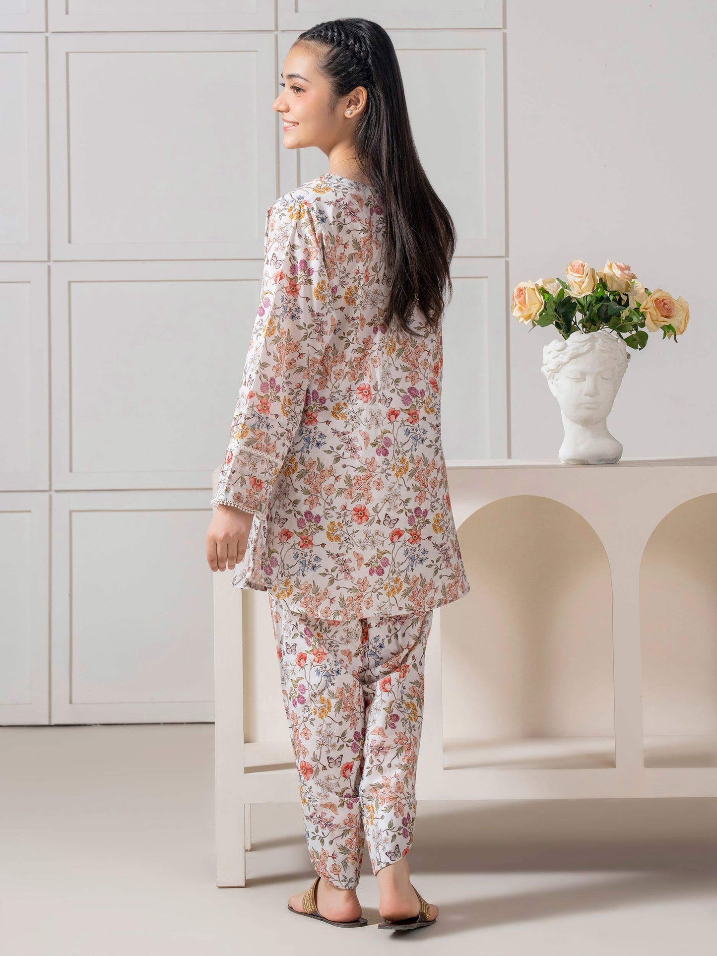2 Piece Lawn Suit-Printed
